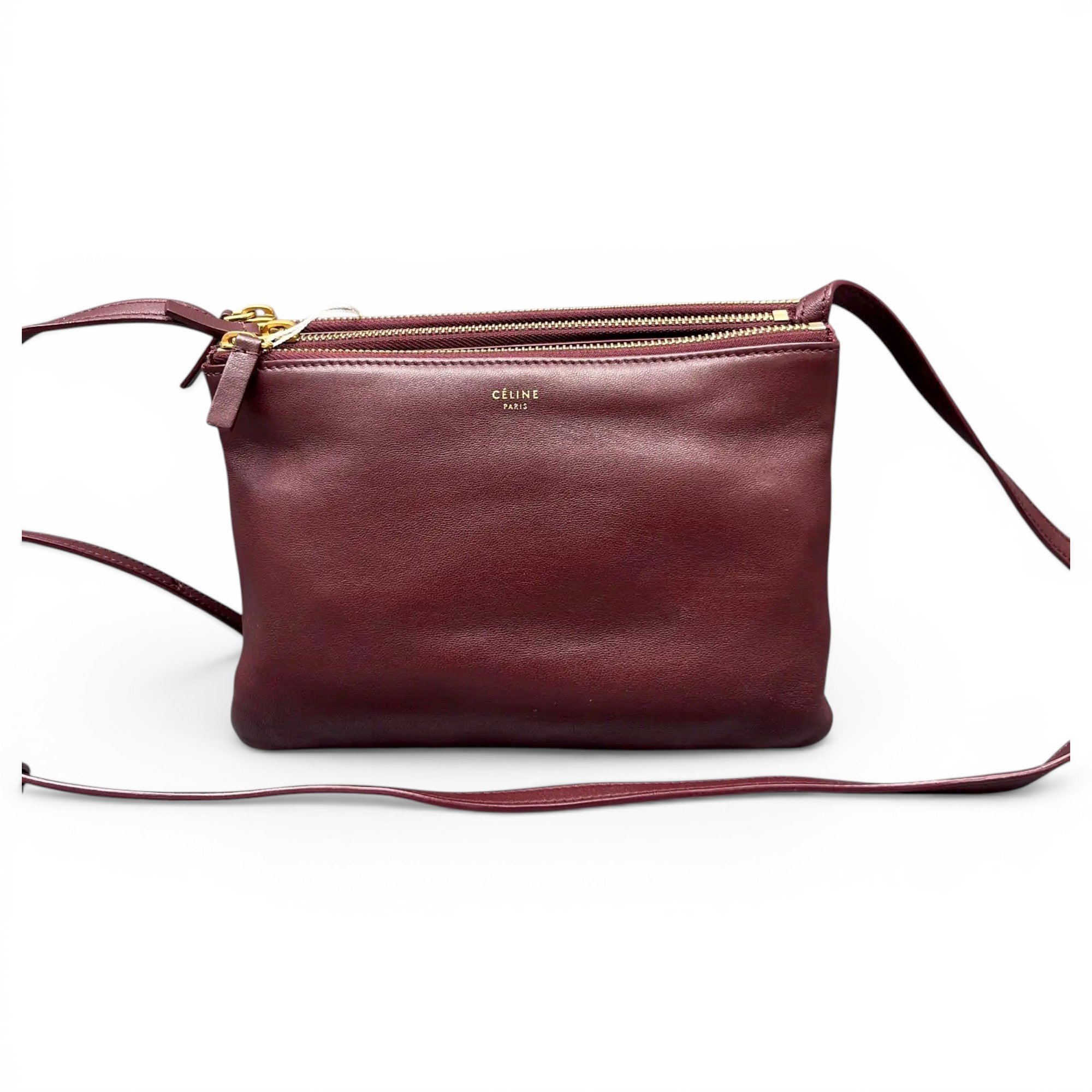 Trio leather crossbody bag