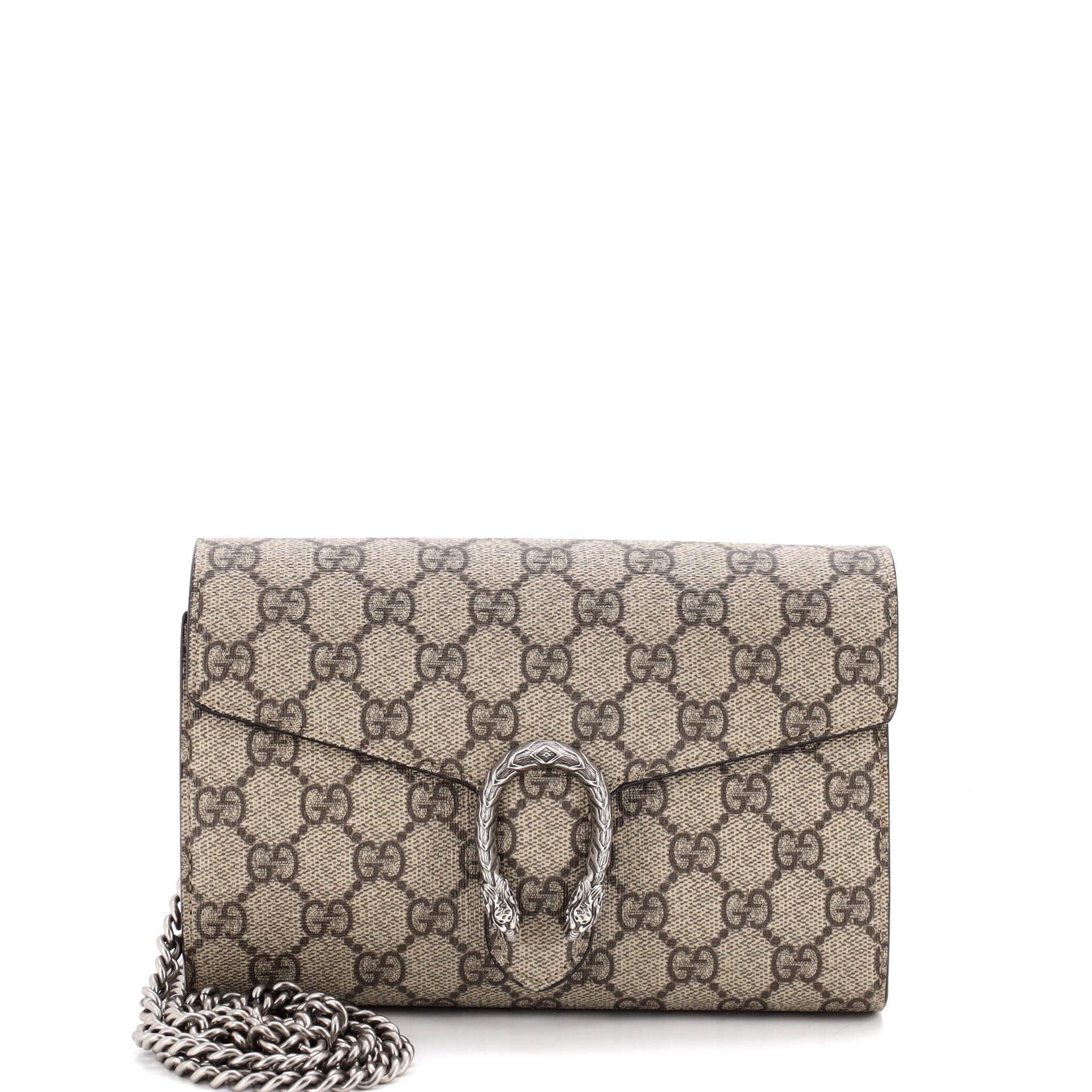 Dionysus Chain Wallet GG Coated Canvas Small
