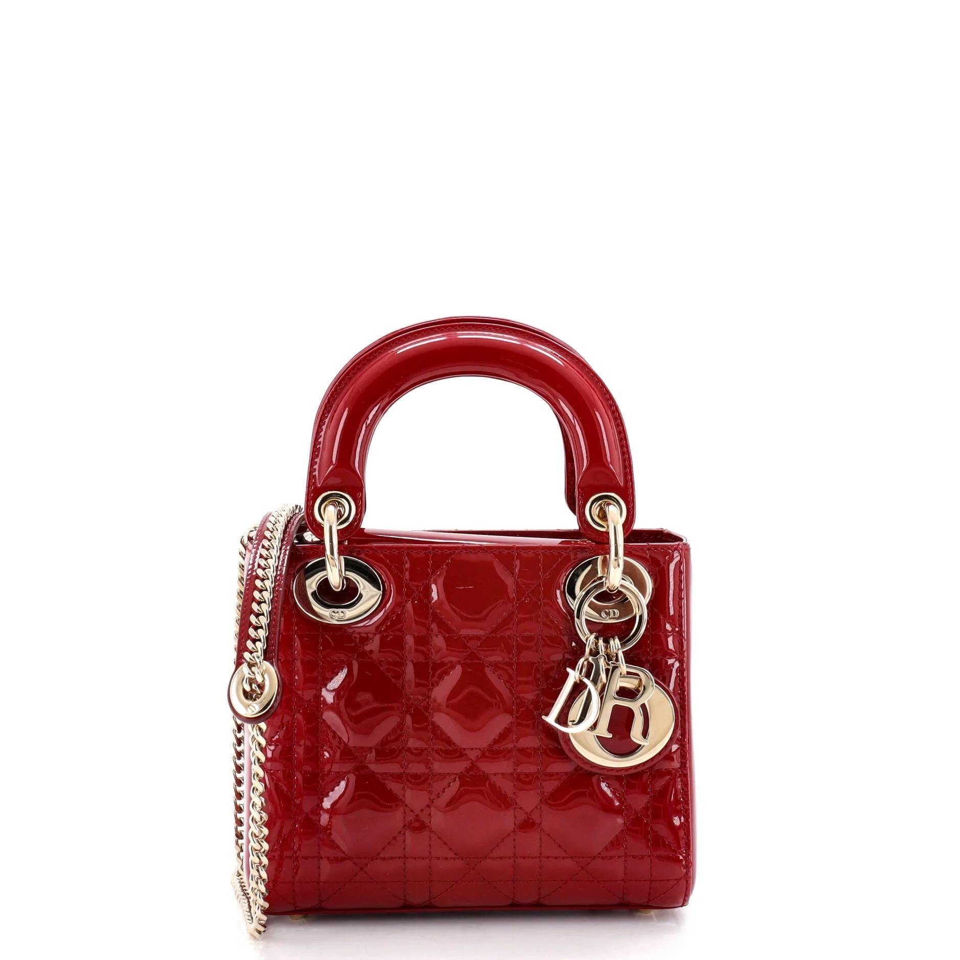 Patent leather handbag