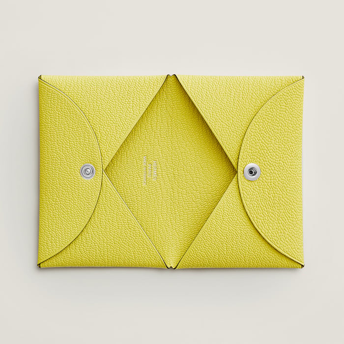 Jaune Citron Calvi Card Holder
