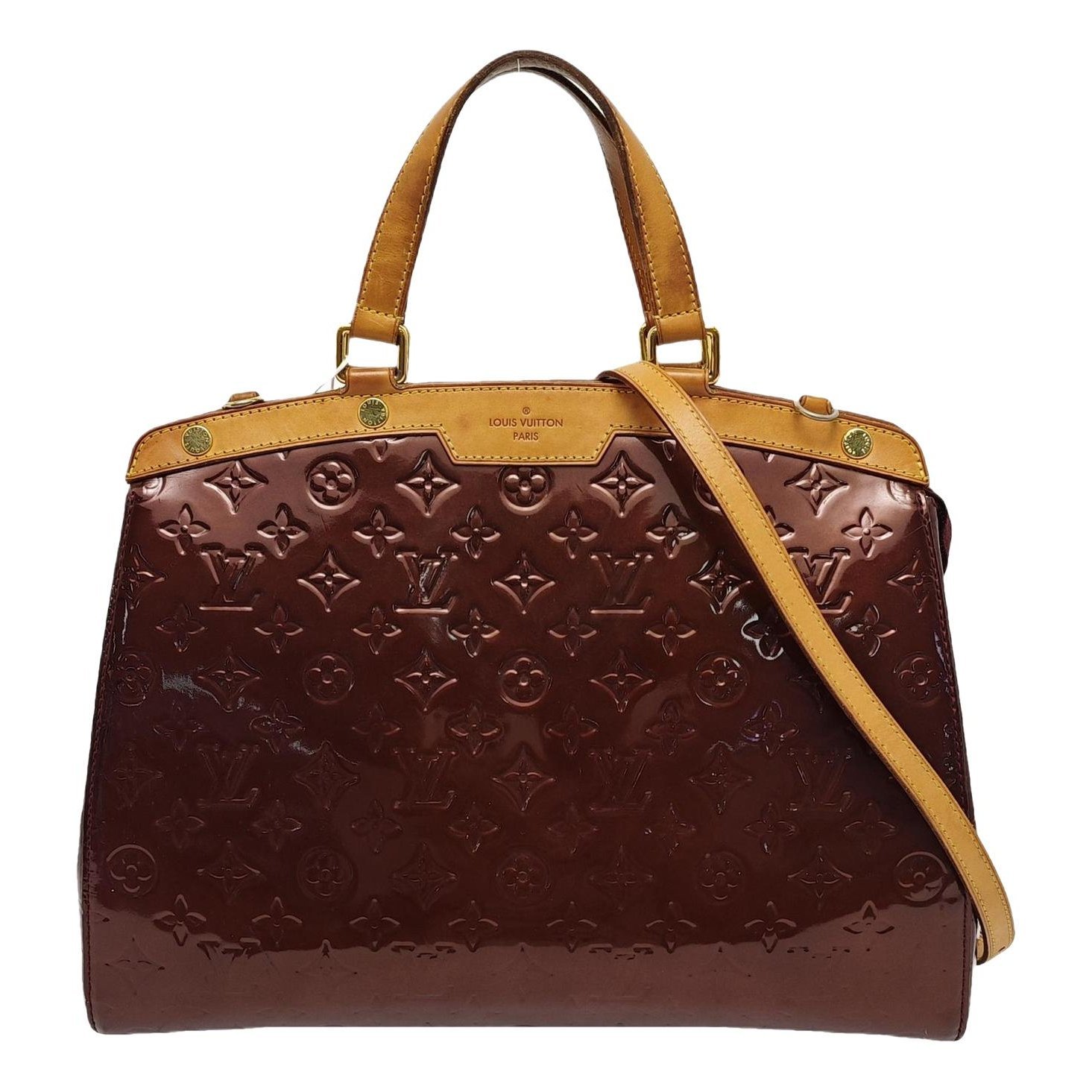 Patent leather handbag