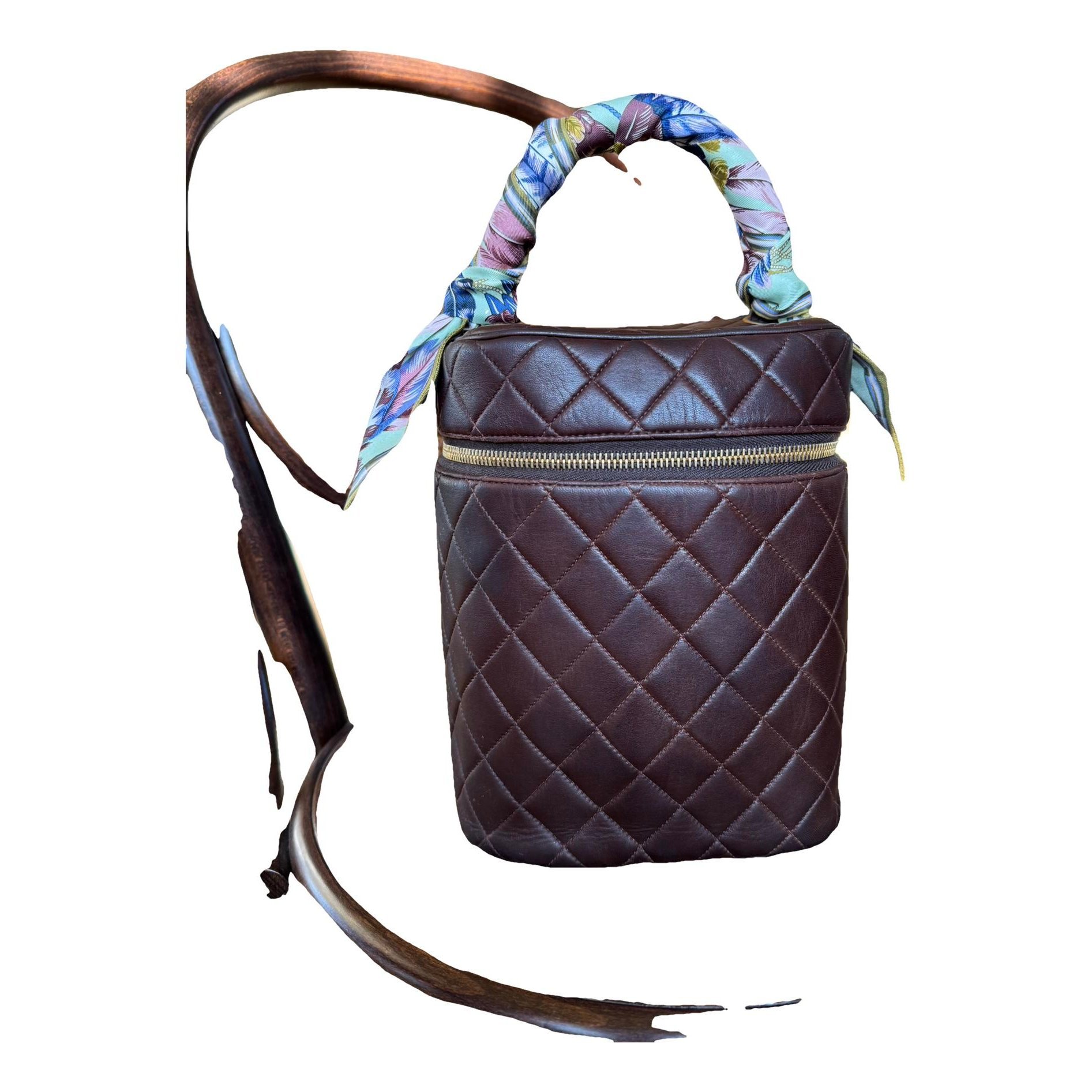 Trendy CC Vanity leather handbag