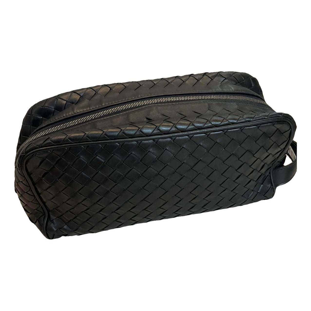 Leather clutch bag