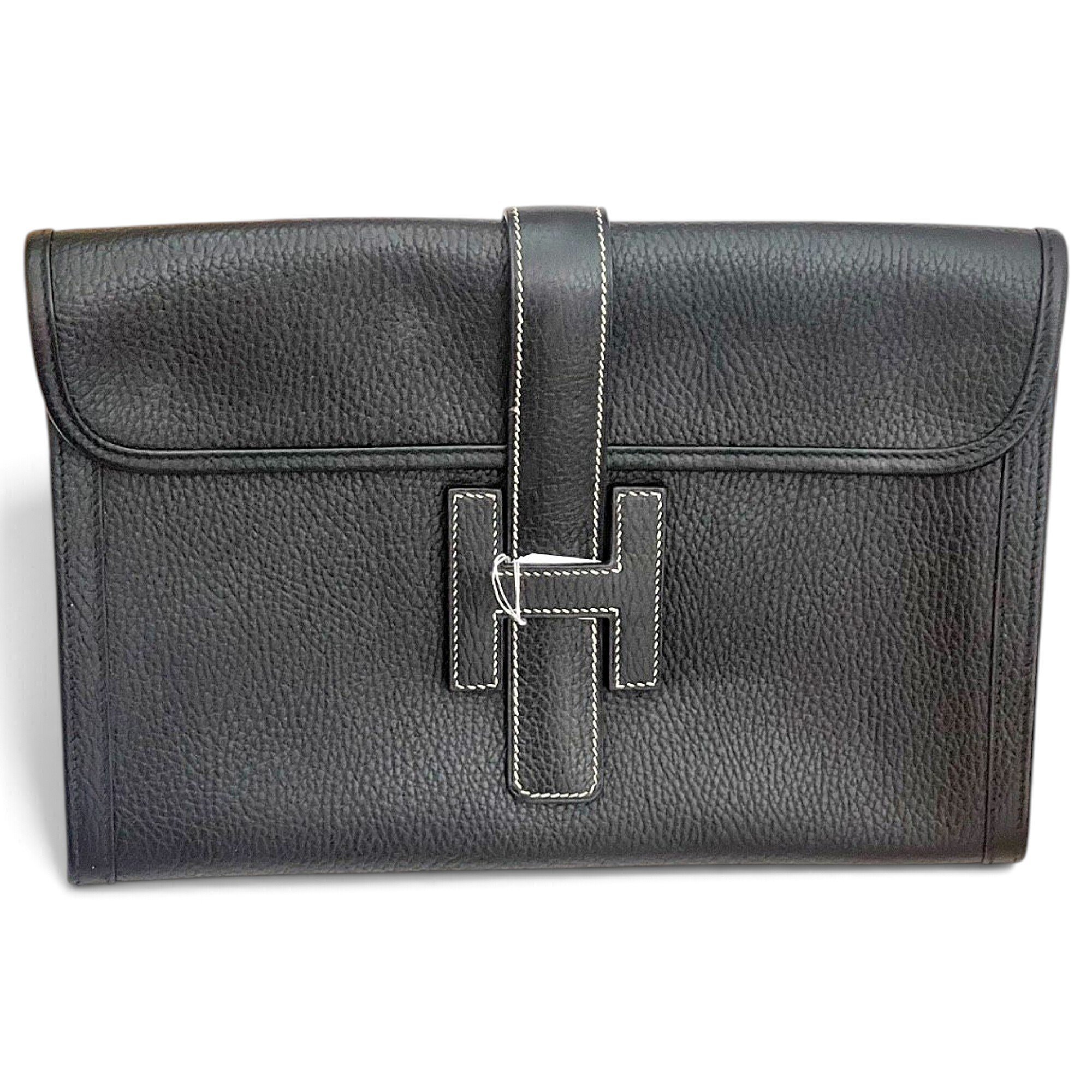 Hermes Jige Handbag Noir 1998