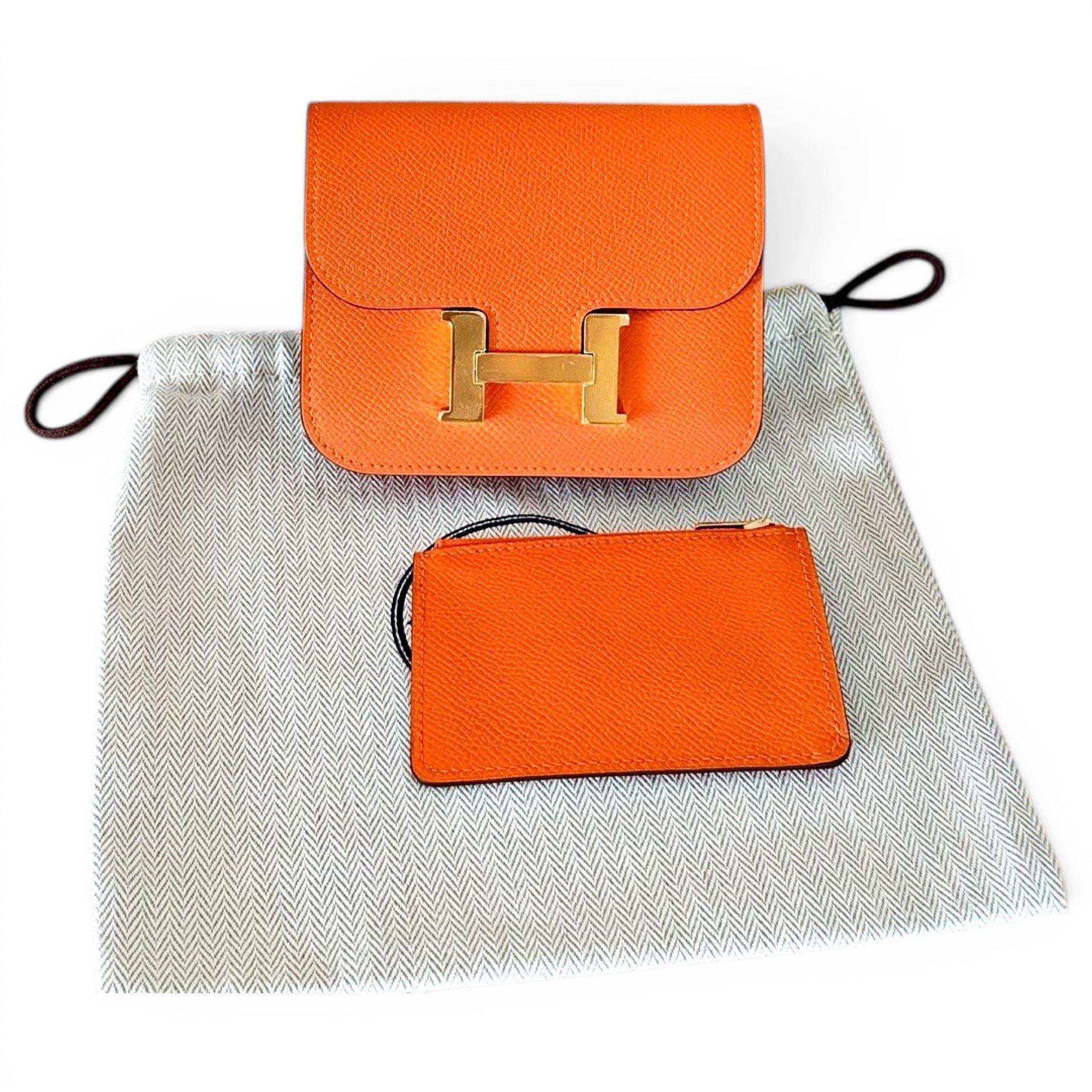 Constance leather clutch bag