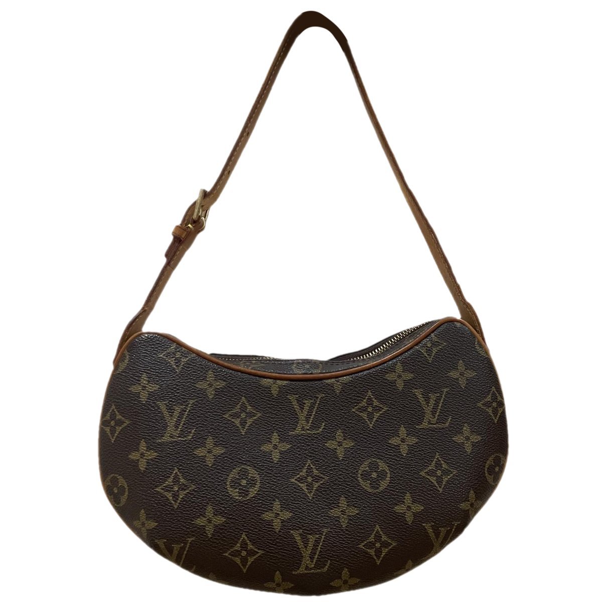 Croissant leather handbag