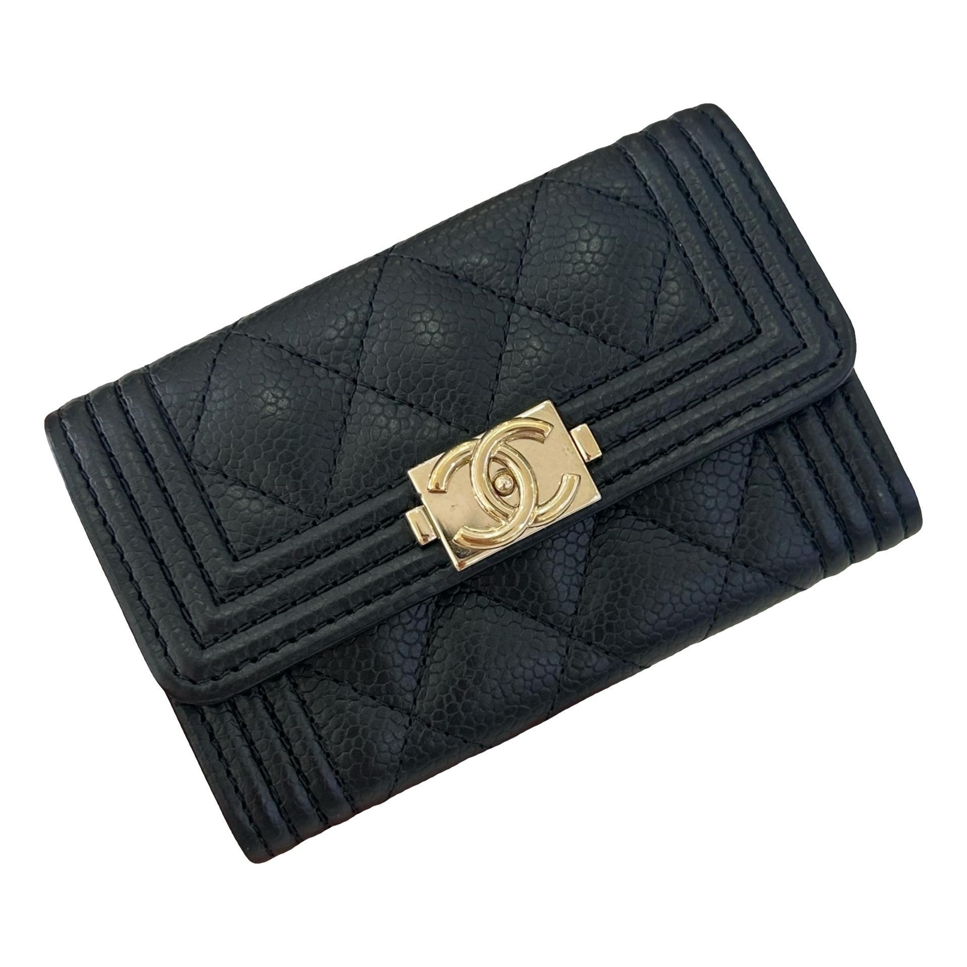 Wallet On Chain Boy Half Flap leather crossbody bag