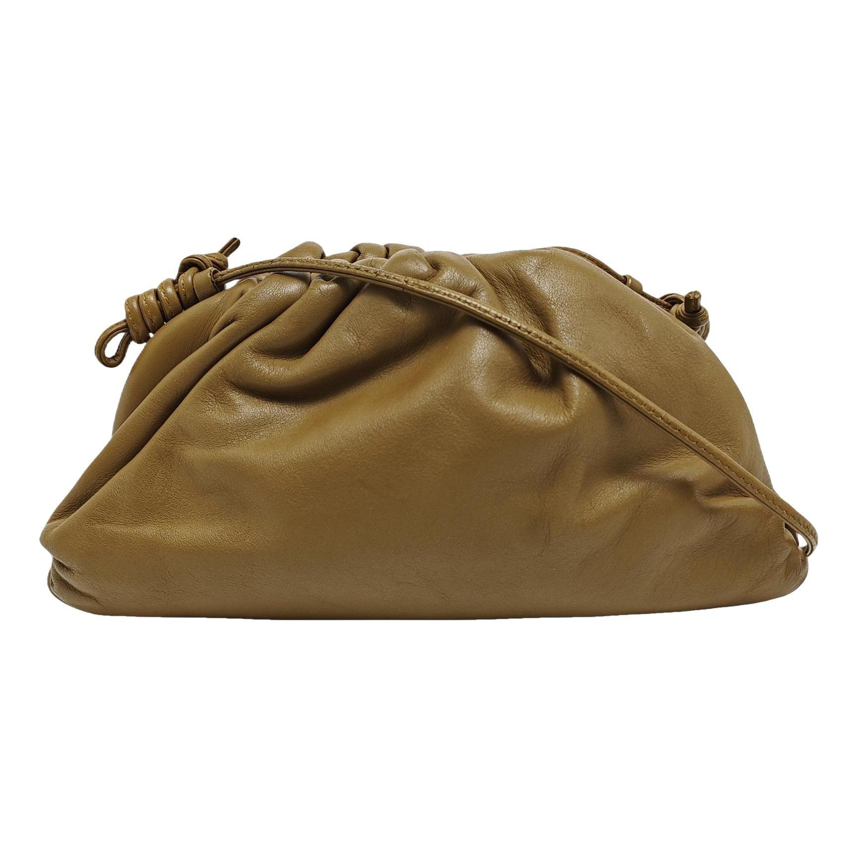 Pouch leather crossbody bag