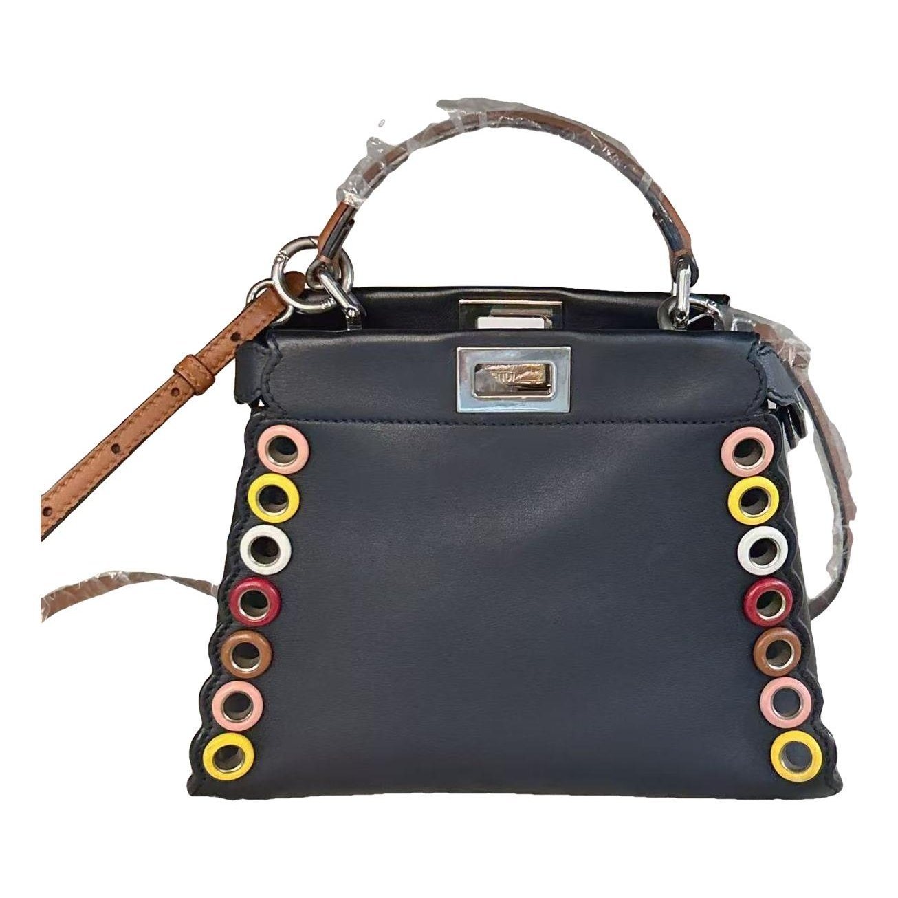 Peekaboo leather handbag