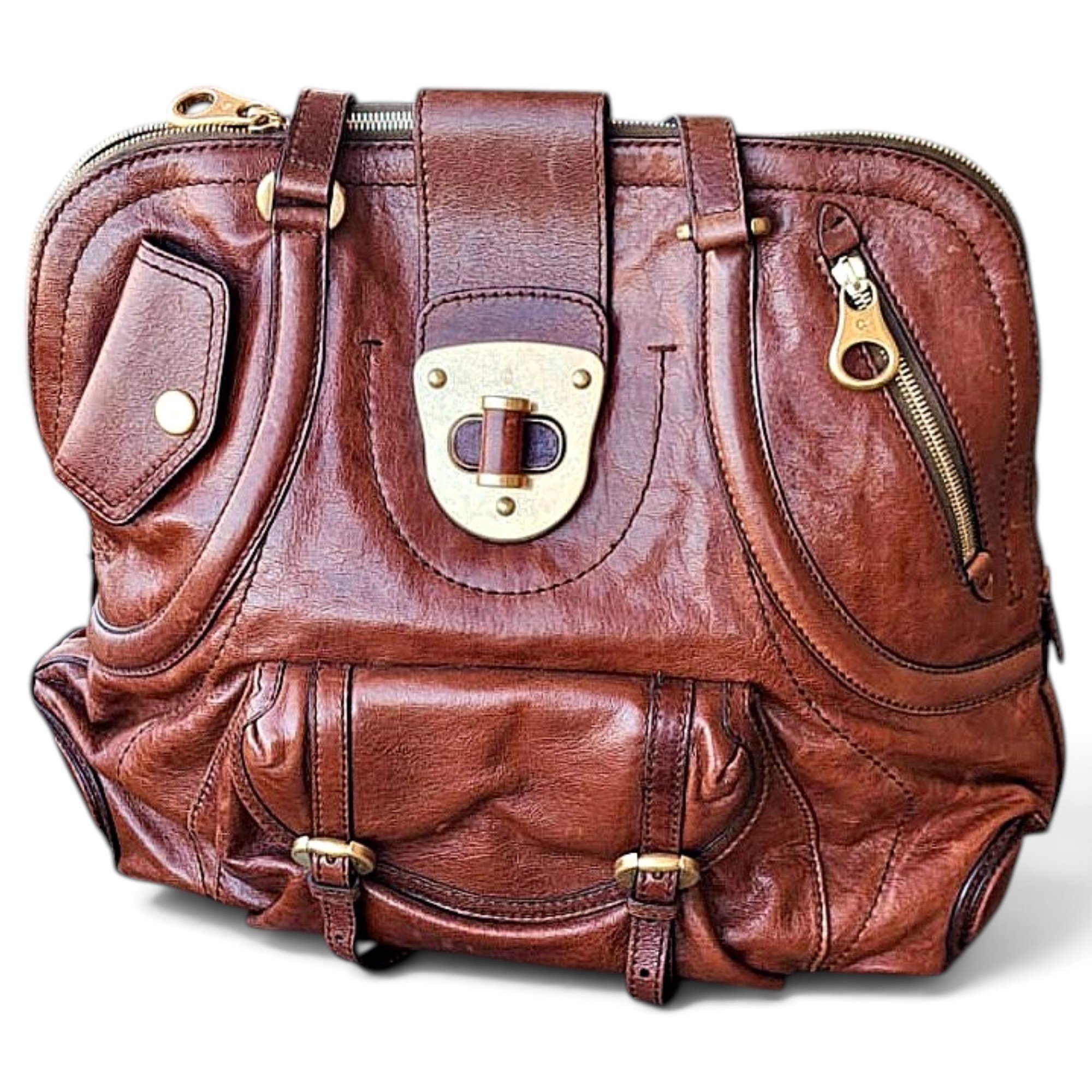 Alexander McQueen Pony-style calfskin handbag