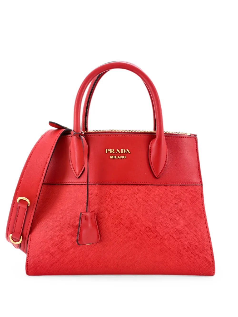 Prada Paradigme Tote Saffiano with City Calf Small satchel