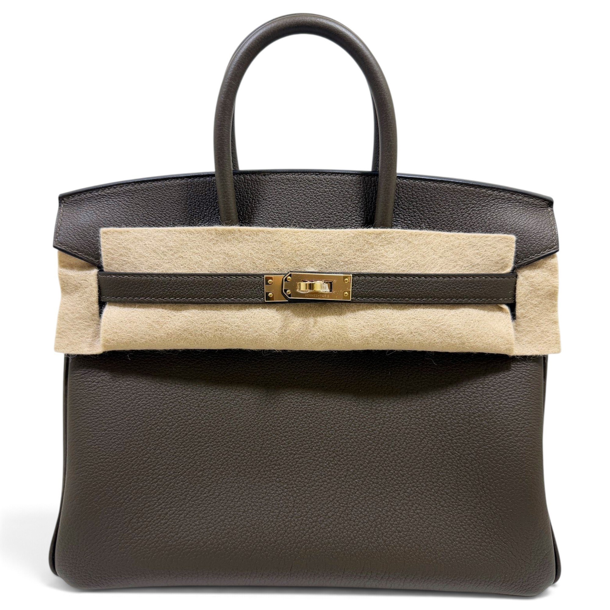 Birkin 25 leather handbag