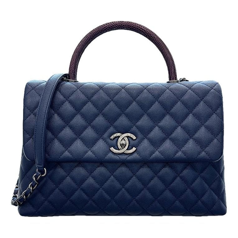 Coco Handle lizard handbag