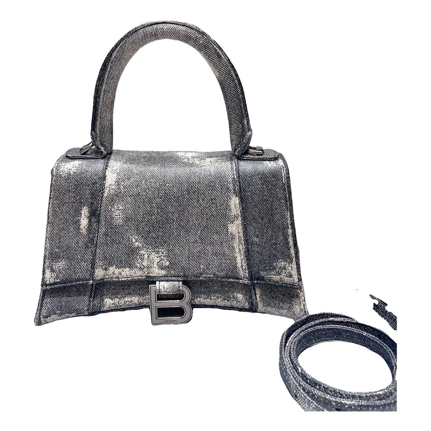 Hourglass cloth handbag