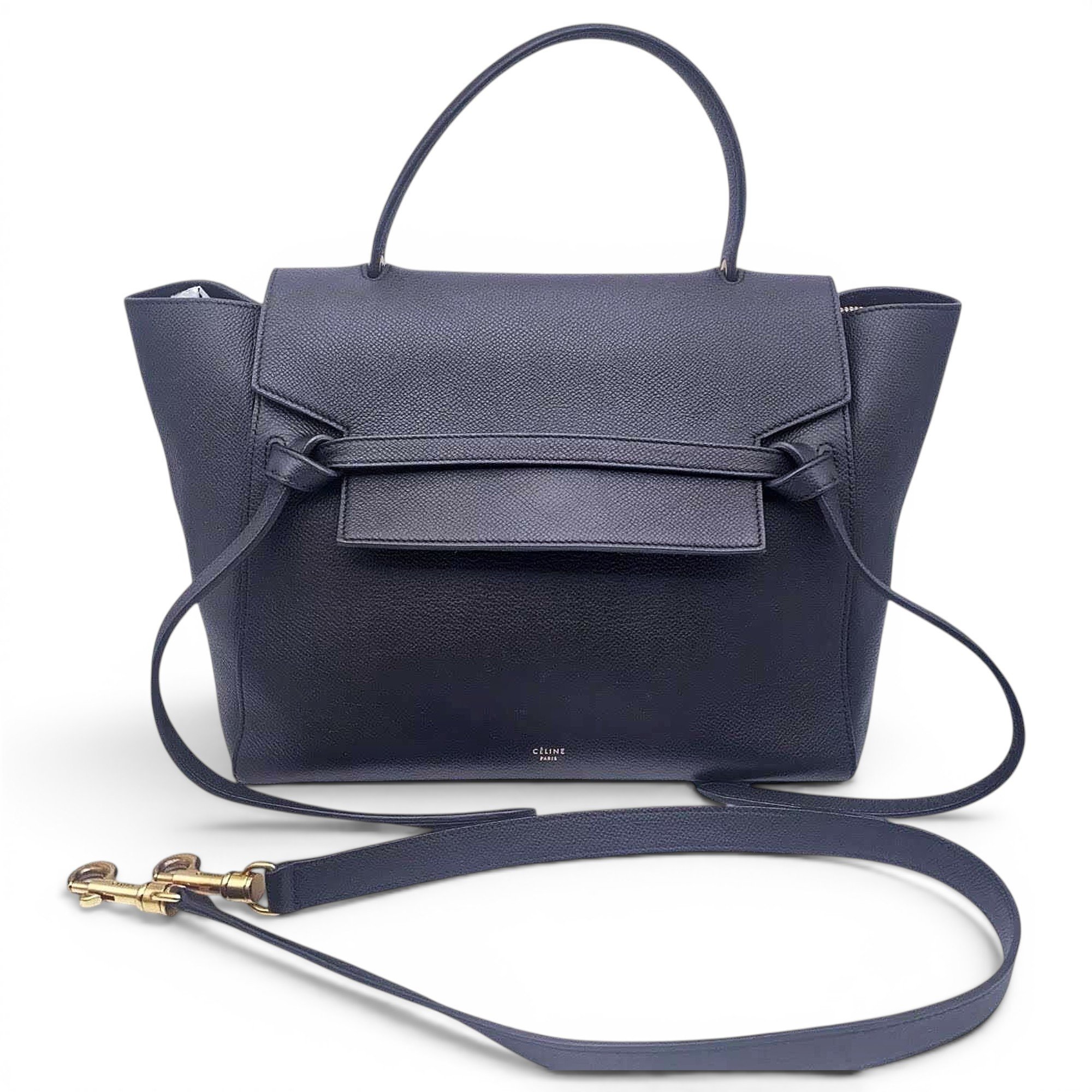 Belt leather handbag
