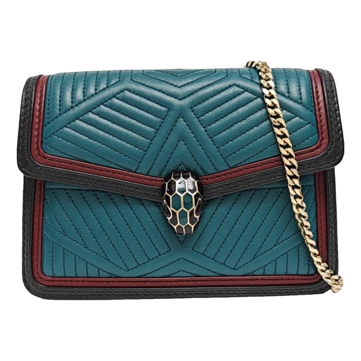 Serpenti leather handbag