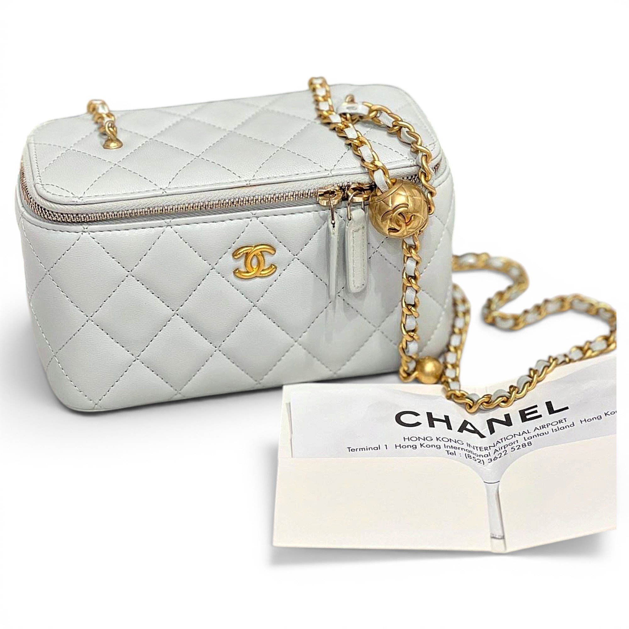 Trendy CC Vanity leather handbag