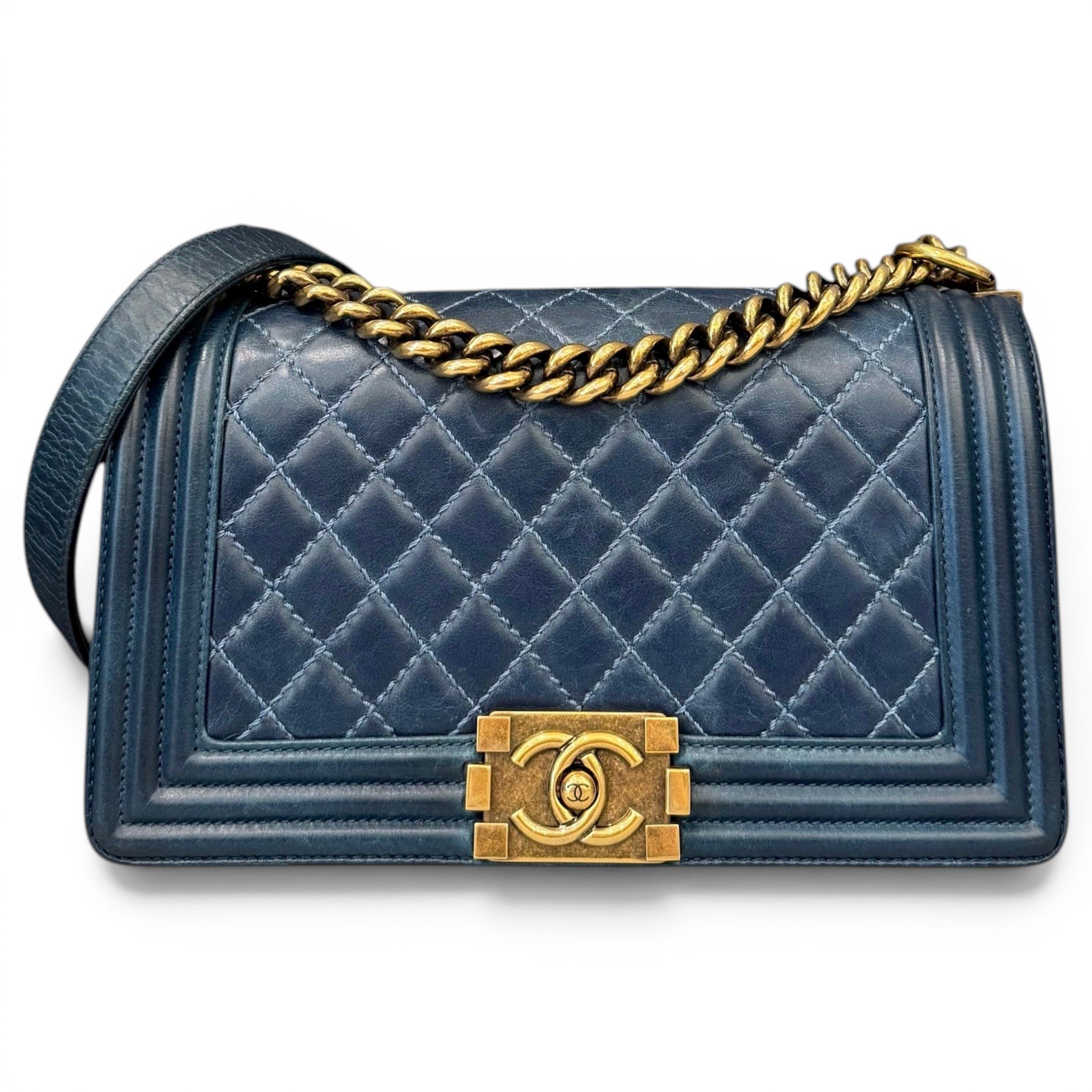 Boy pony-style calfskin handbag