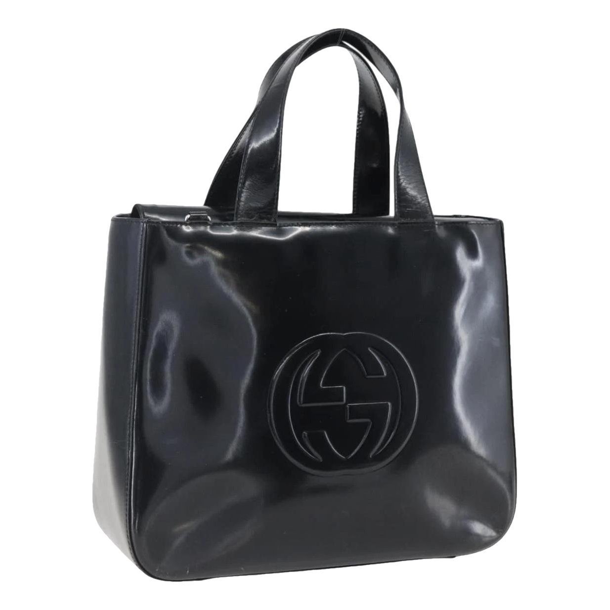Patent leather handbag