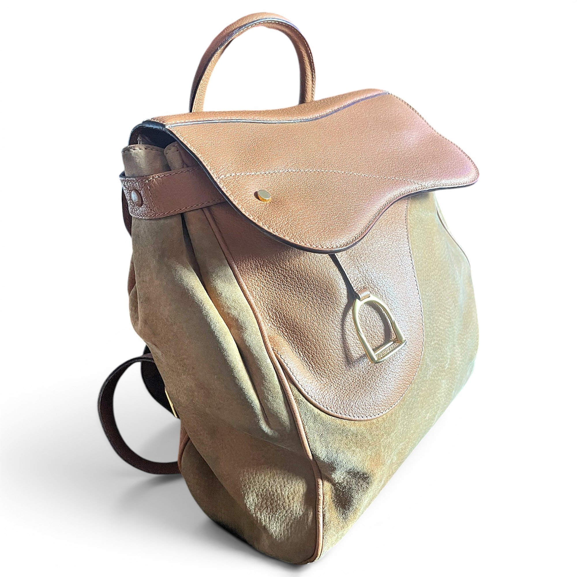 Leather backpack