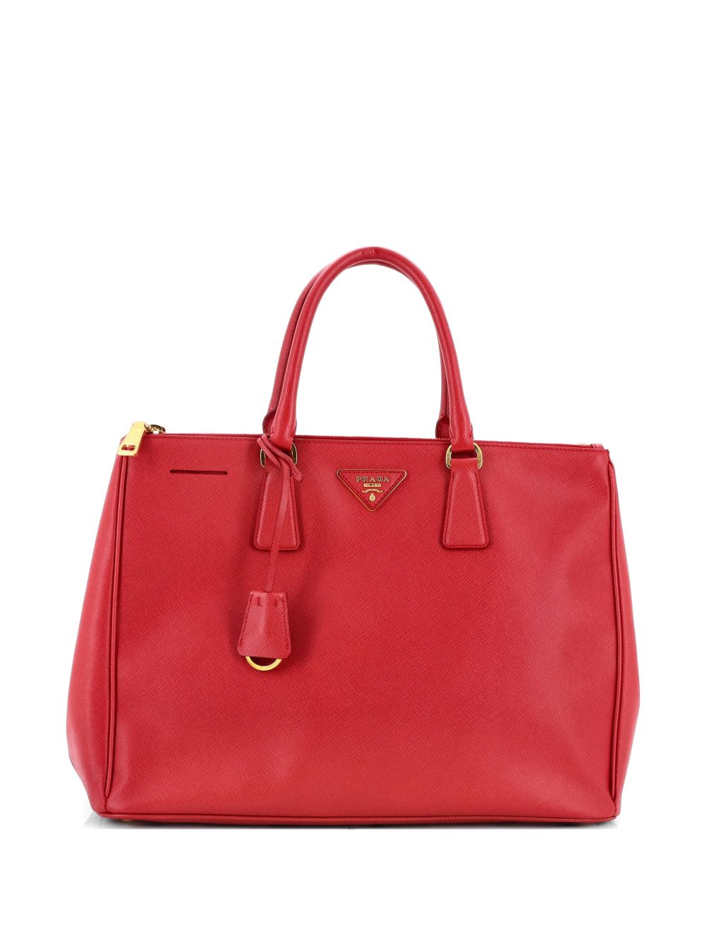Double Zip Lux Saffiano Leather Large tote bag