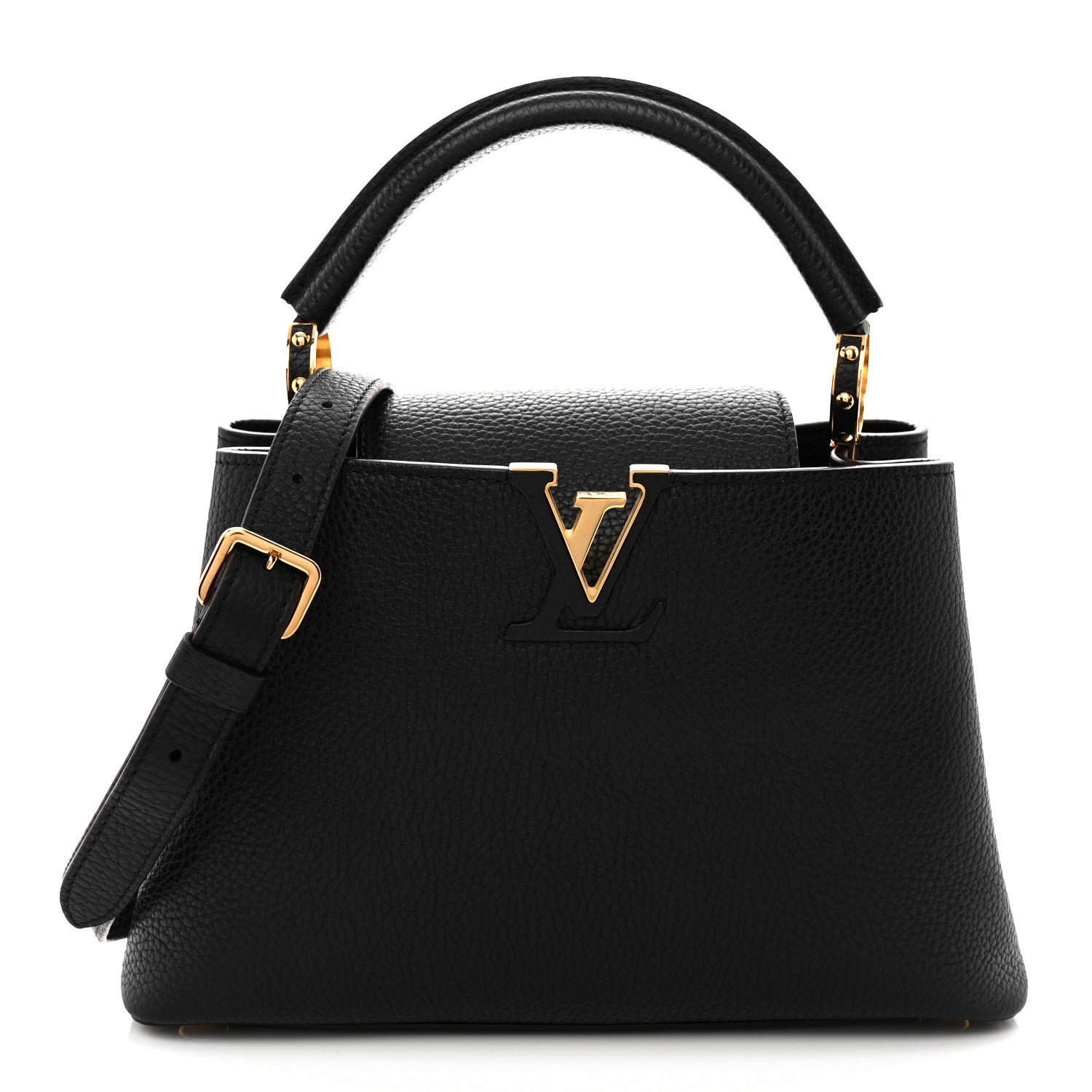 Louis Vuitton Taurillon Capucines BB Black