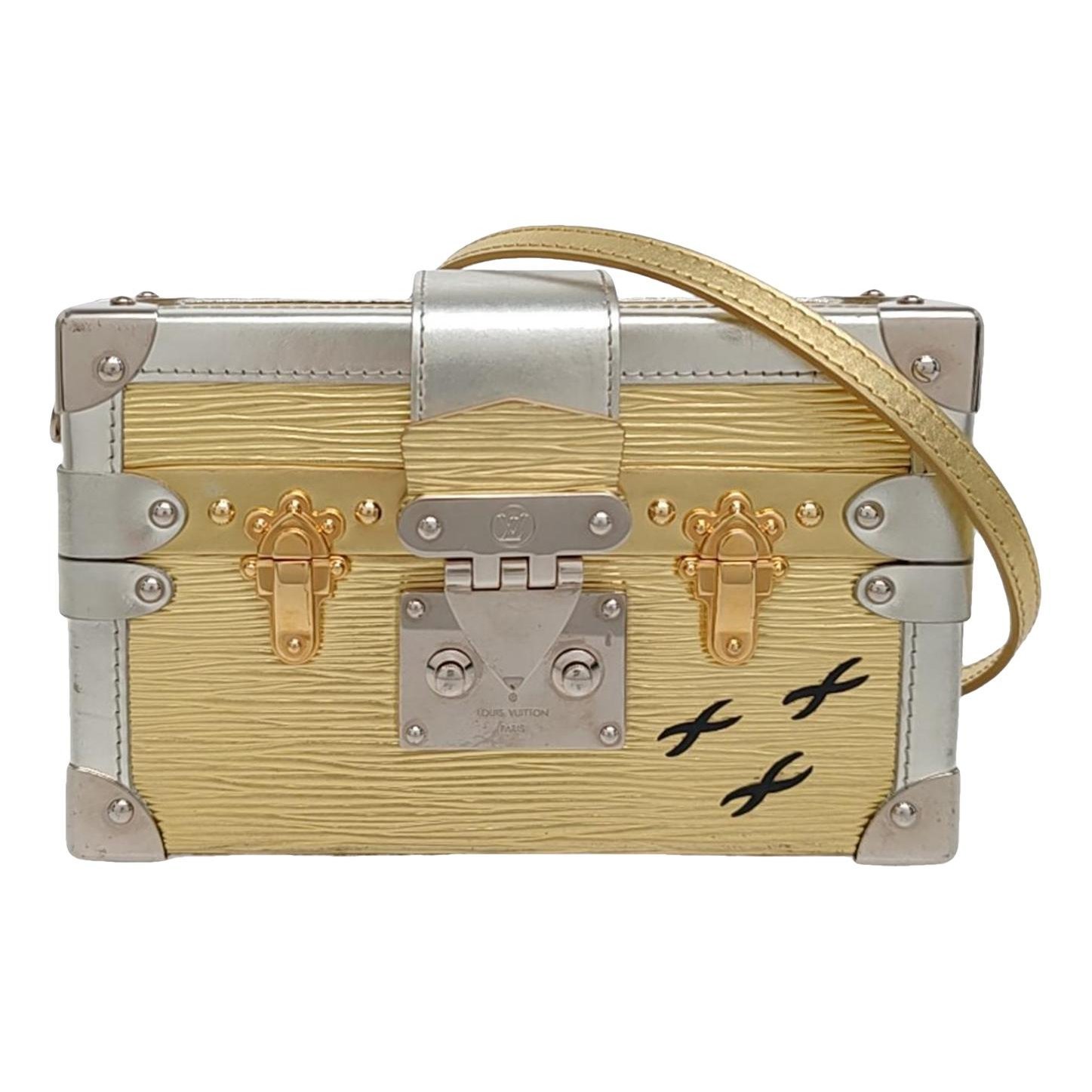 Petite Malle leather crossbody bag