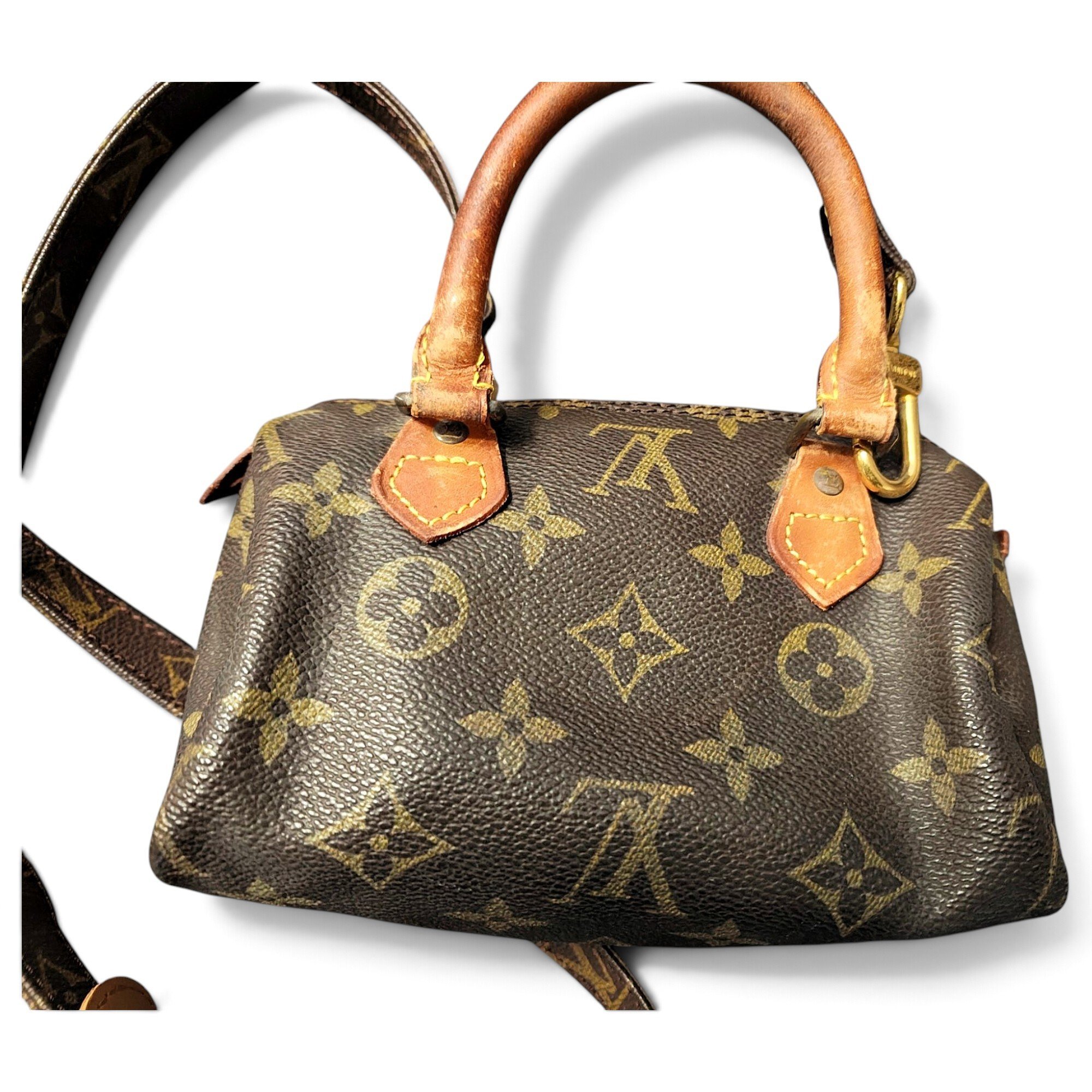 Nano Speedy / Mini HL leather handbag