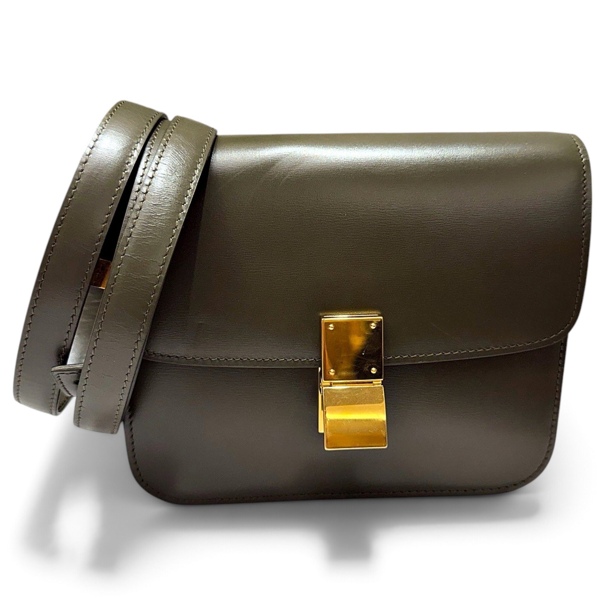 Classic leather crossbody bag