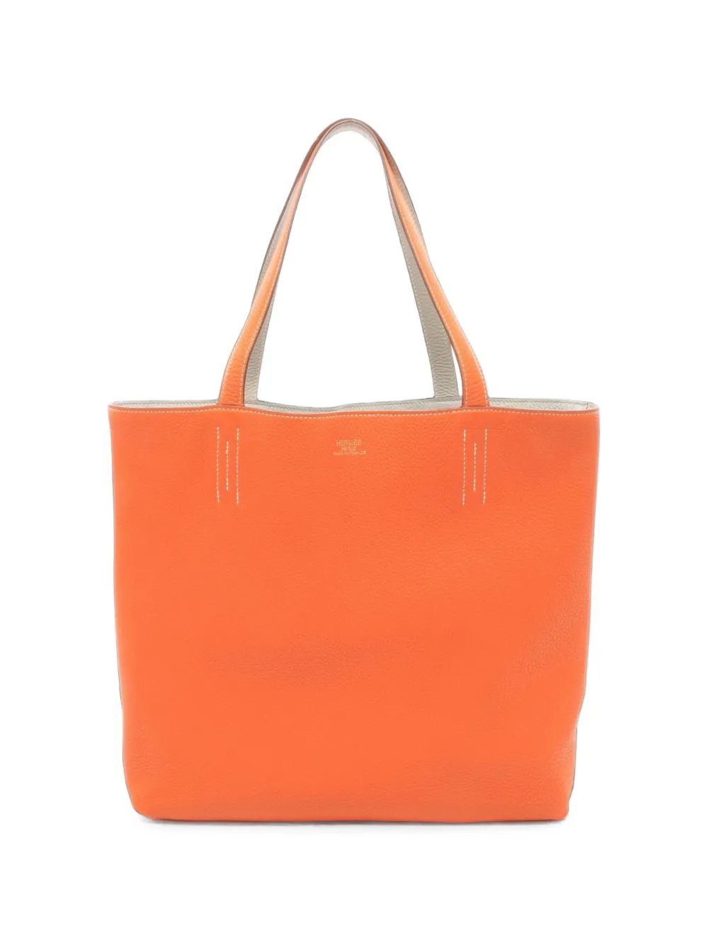 2011 Double Sens Clemence leather reversible tote bag