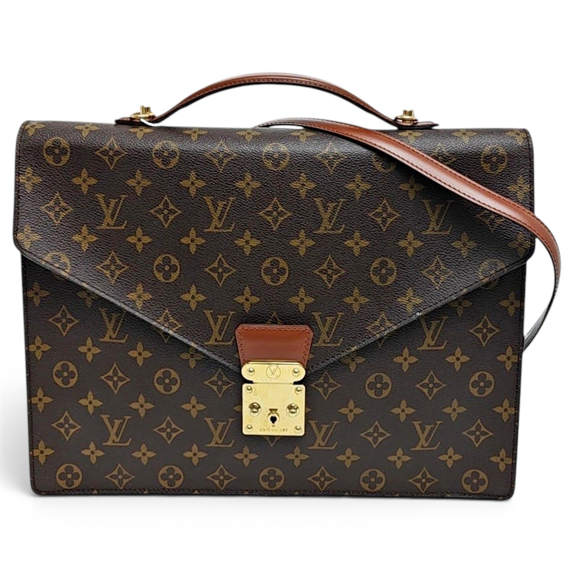 Porte Documents Voyage leather handbag