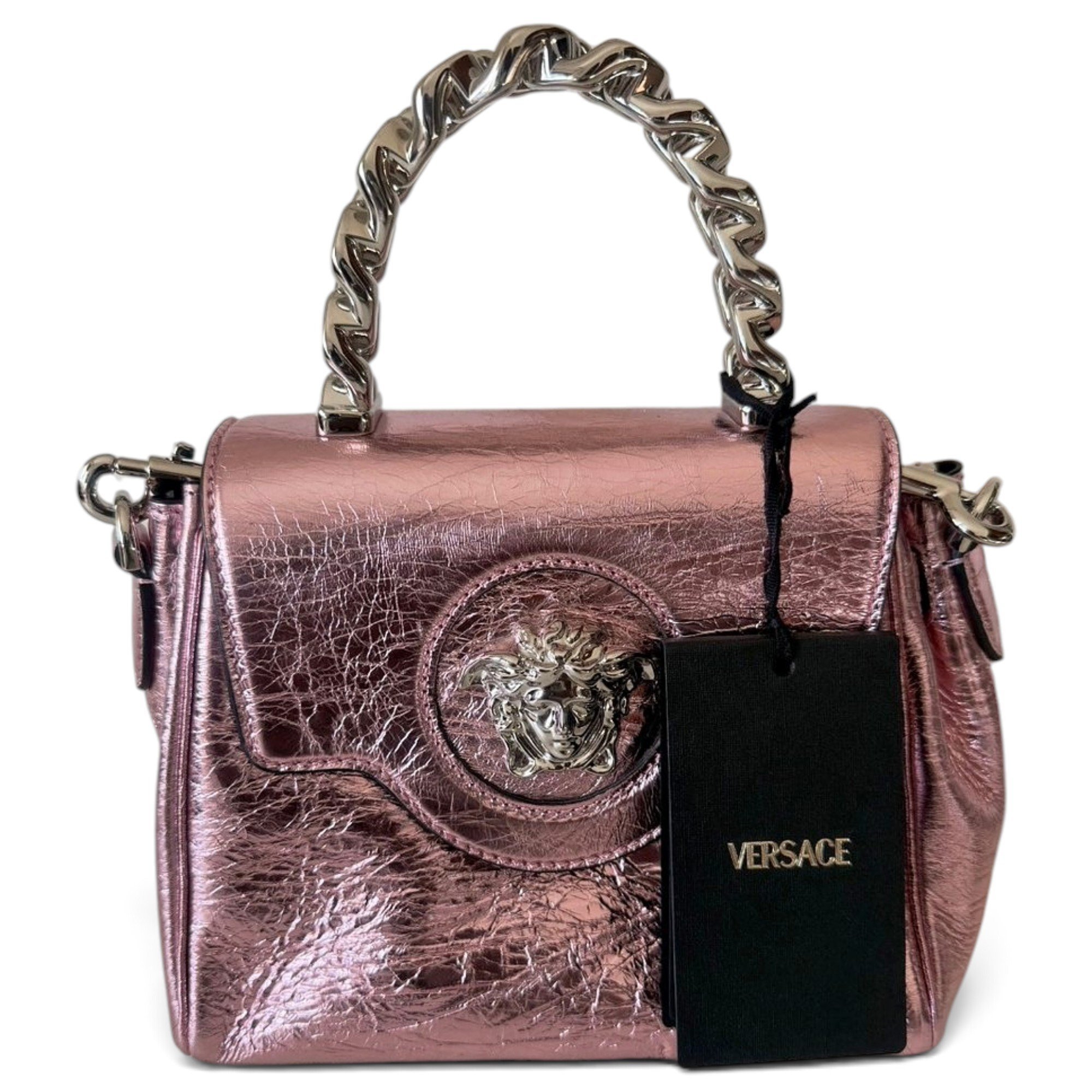 Palazzo Empire patent leather handbag
