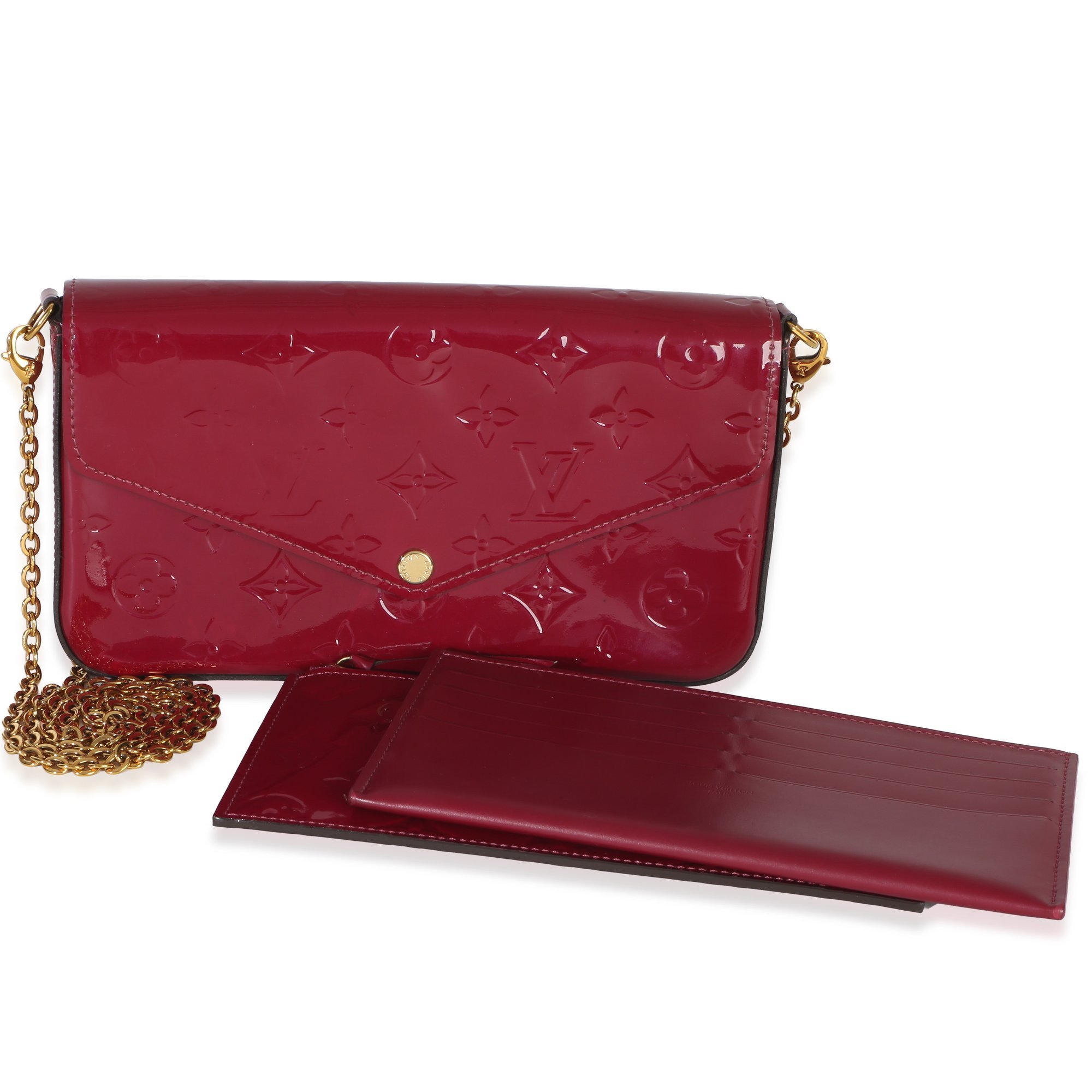 Patent leather handbag