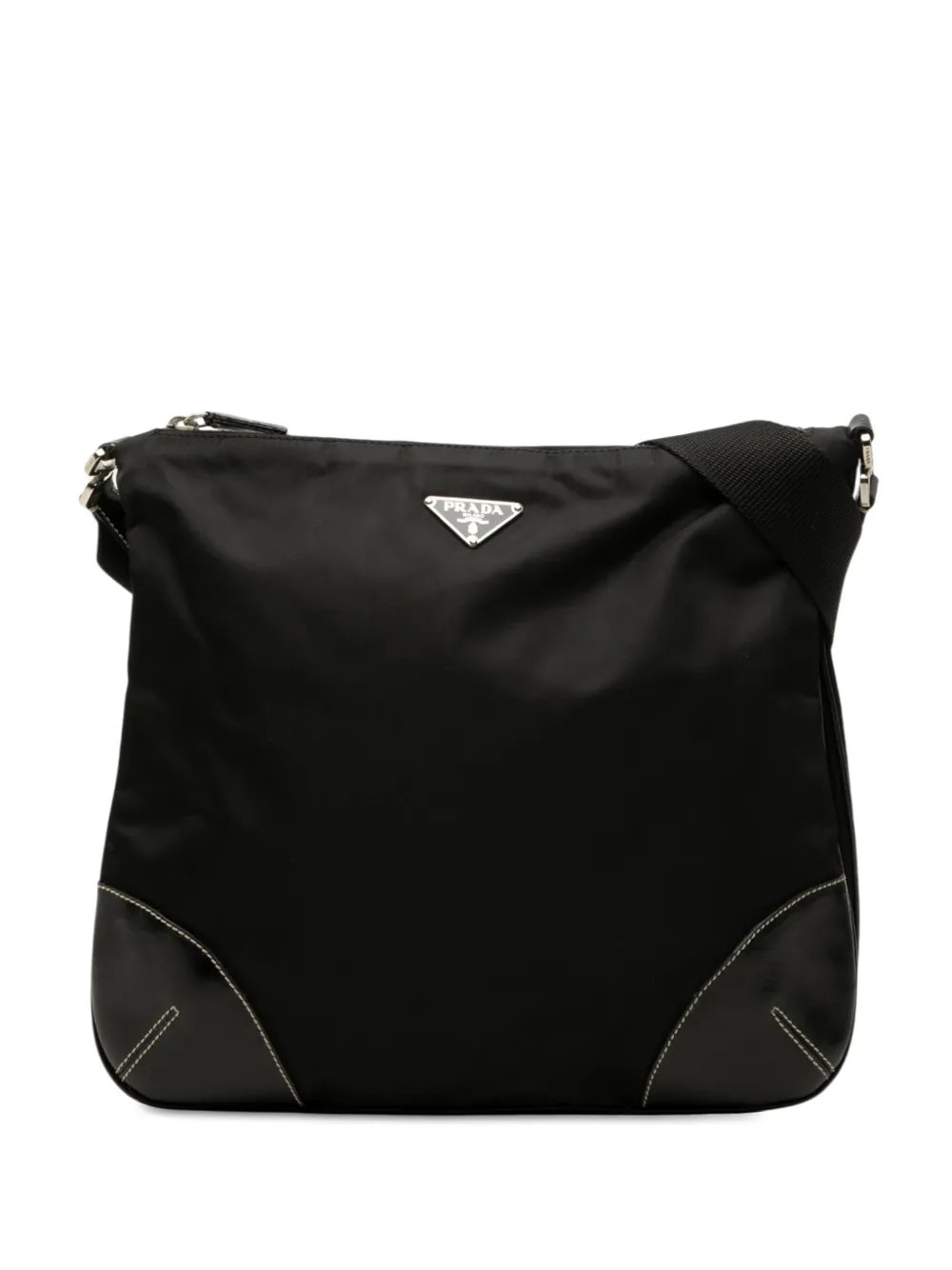 2013-2026 Vitello Trimmed Tessuto Zip Top crossbody bag