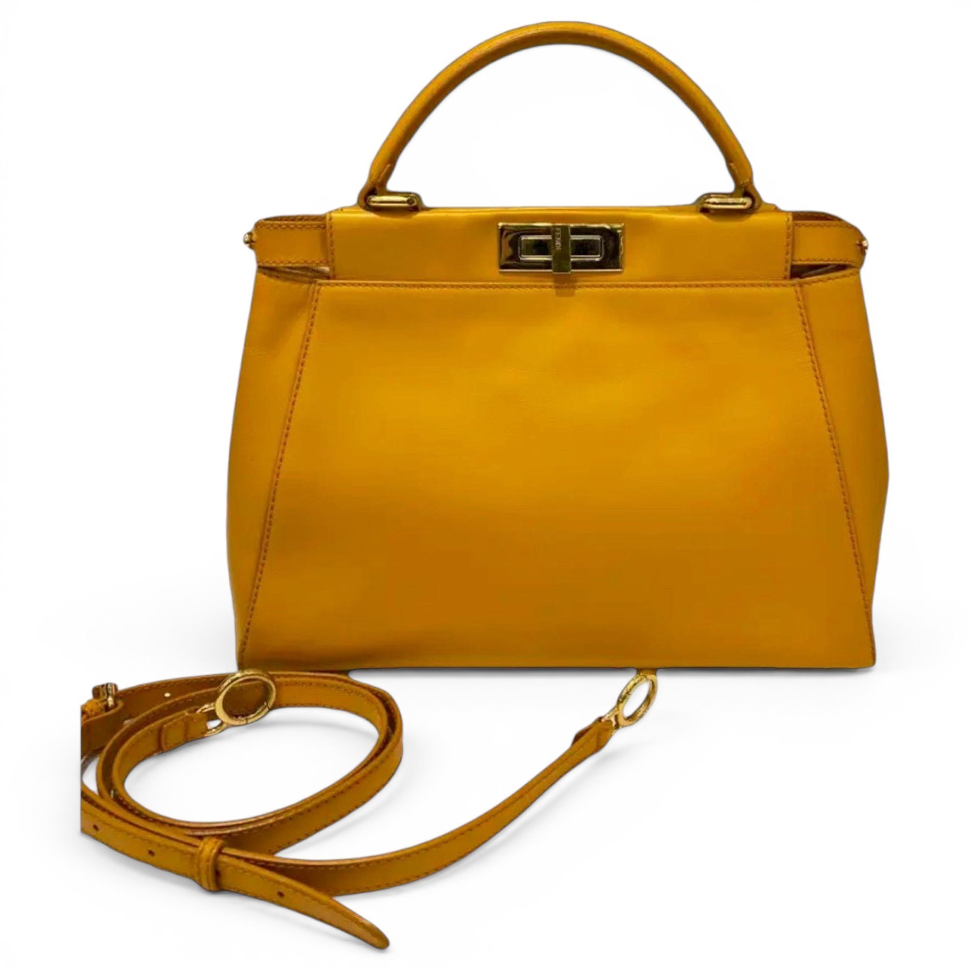 Peekaboo leather handbag
