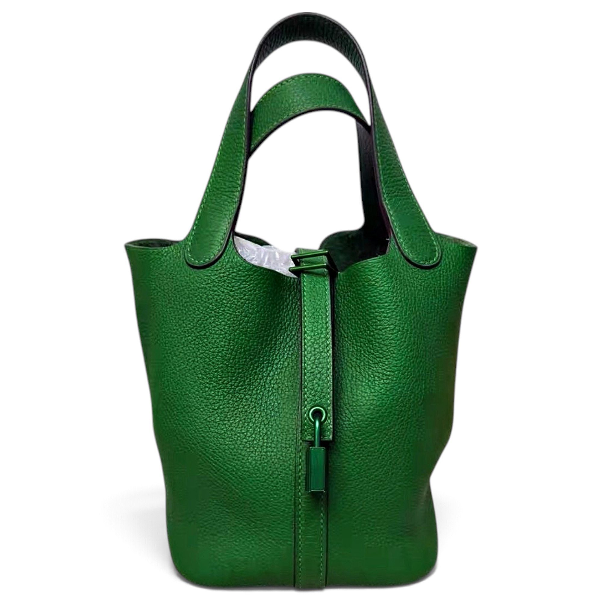 Picotin leather tote