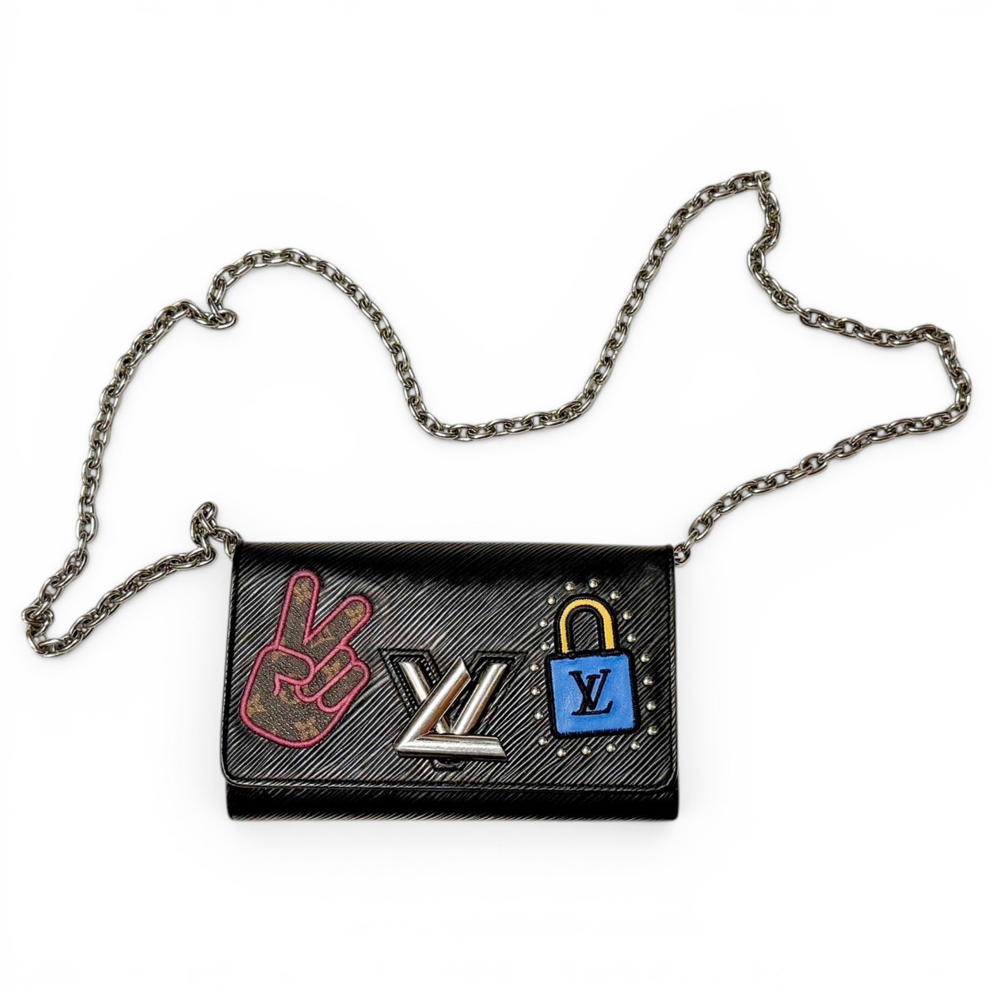Chaîne Flore leather crossbody bag