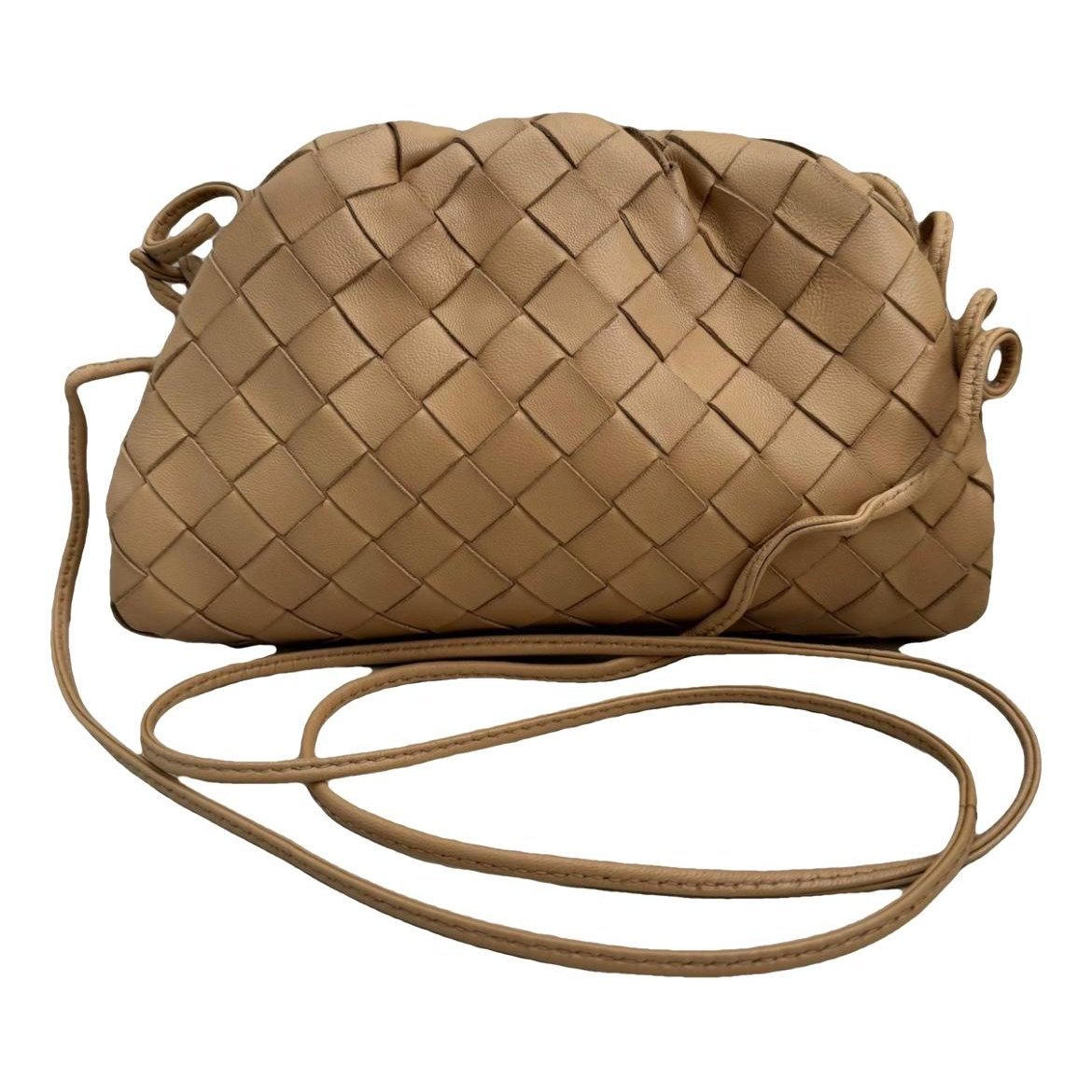 Pouch leather clutch bag