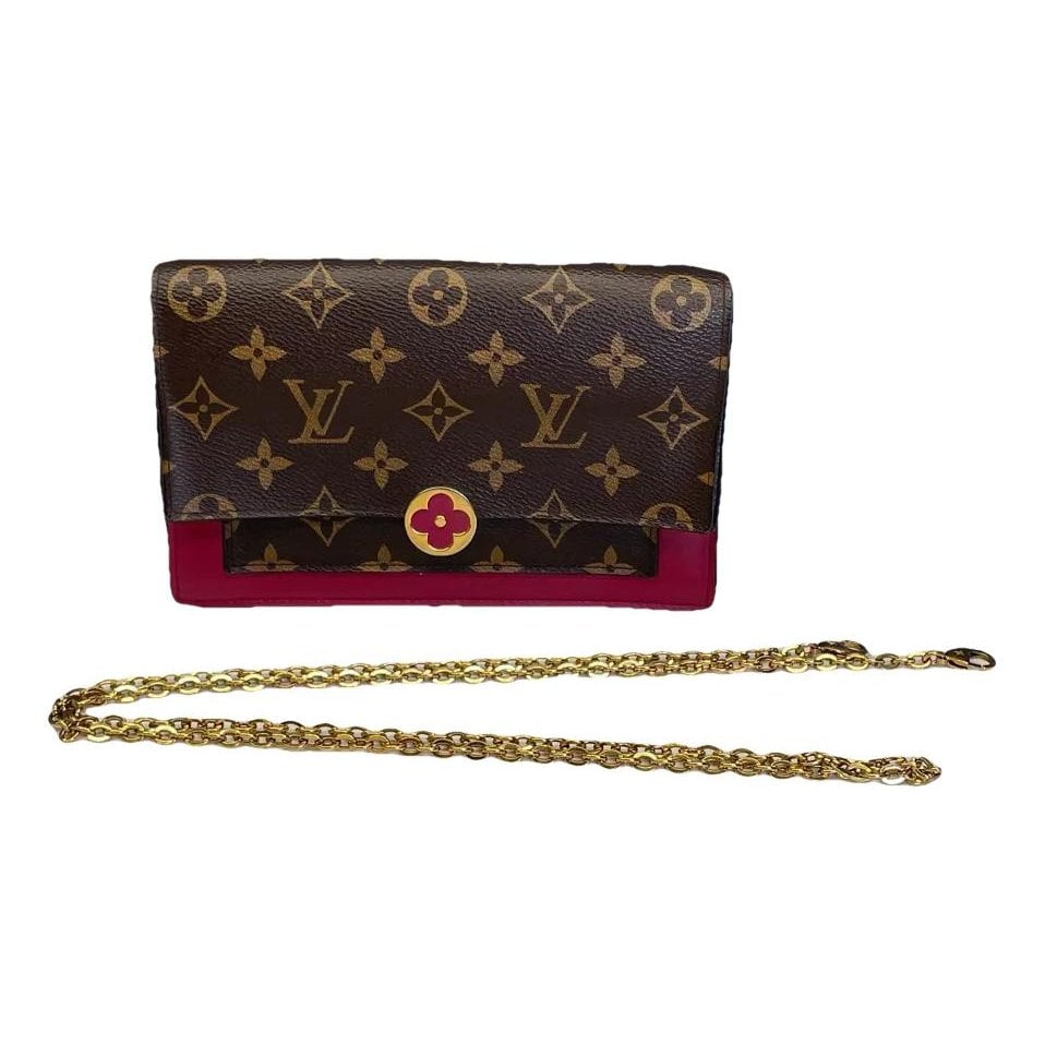 Flore chain leather crossbody bag