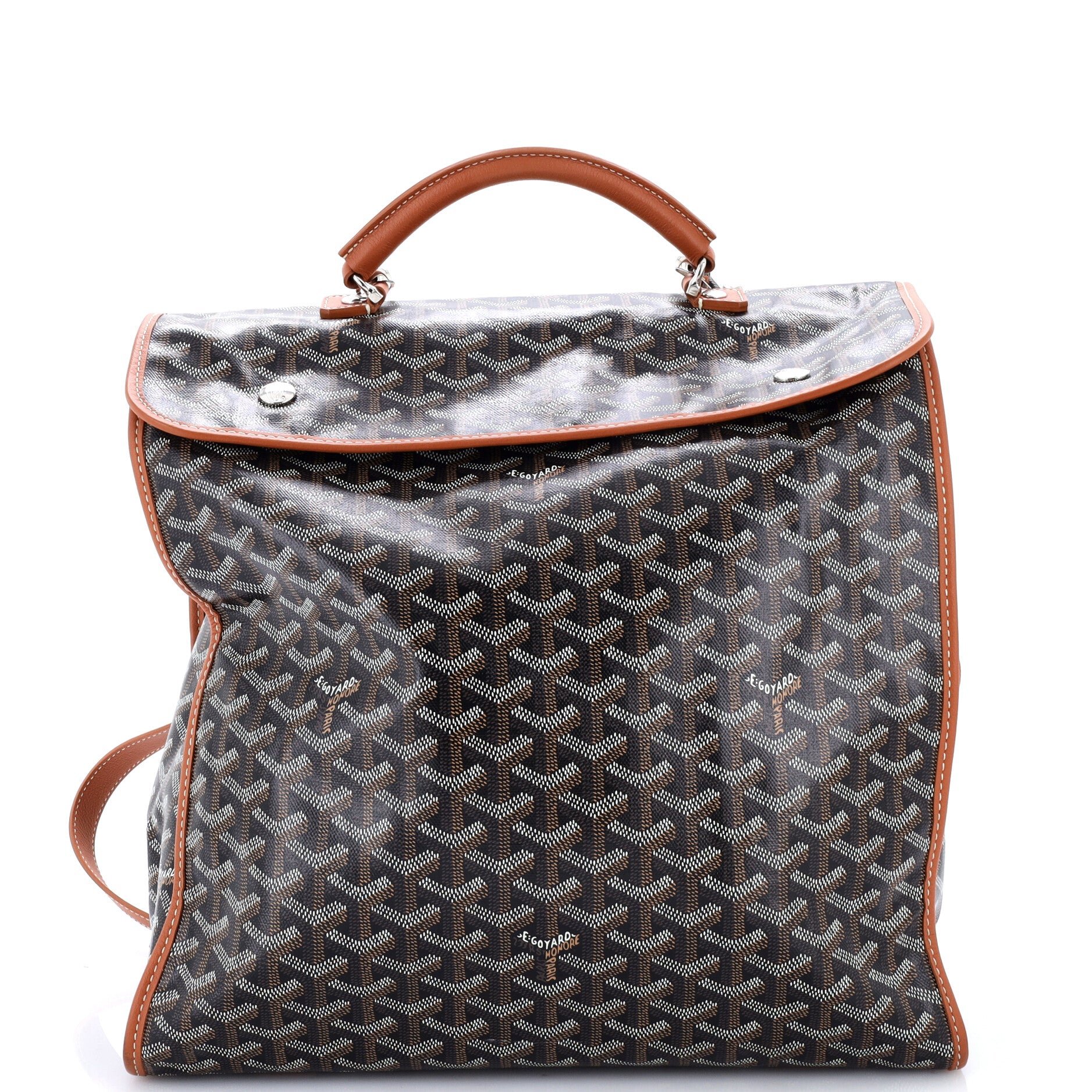 Saint Leger Briefcase Backpack Coated Canvas