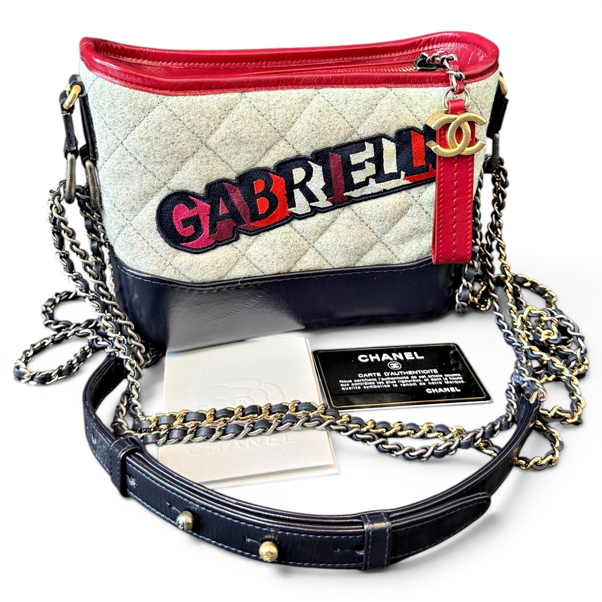 Gabrielle tweed handbag