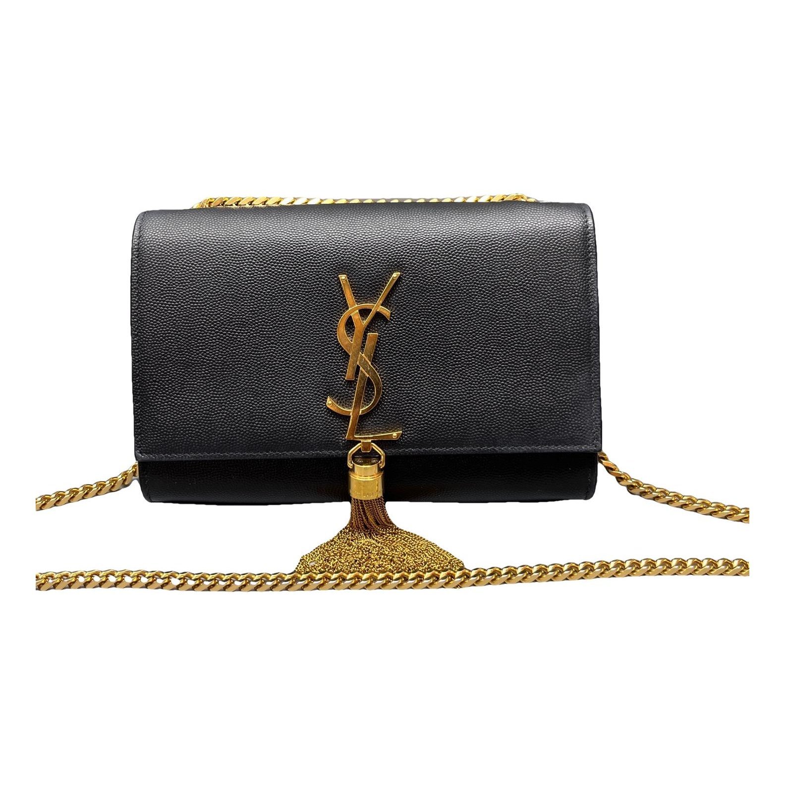 Pompom Kate leather handbag