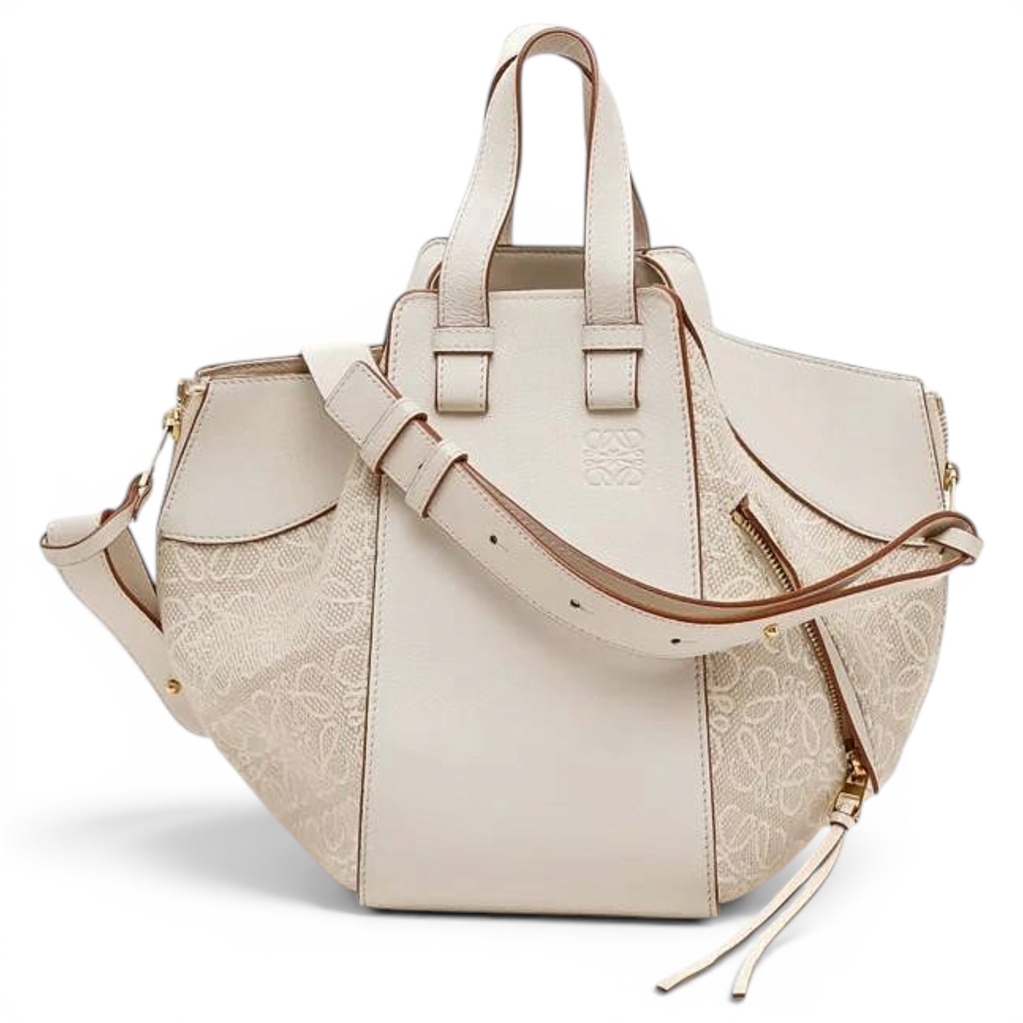 Hammock leather handbag