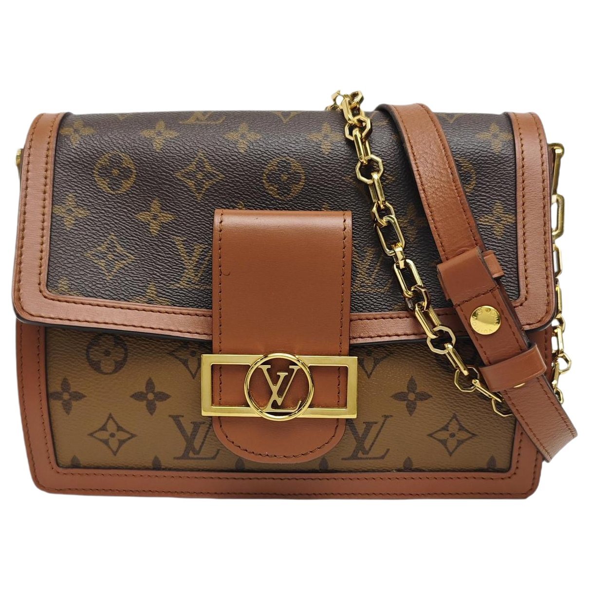 Dauphine leather crossbody bag