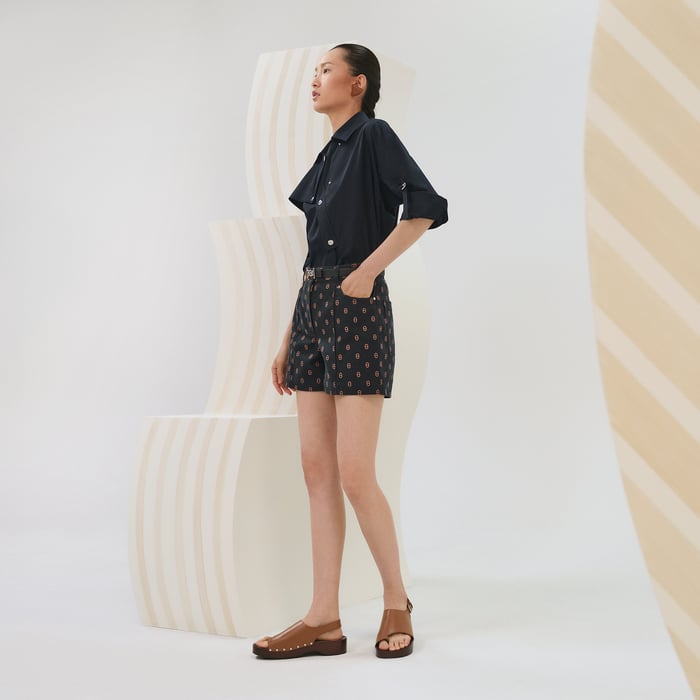 Bleu Gabier "Chaine d'Ancre" Shorts
