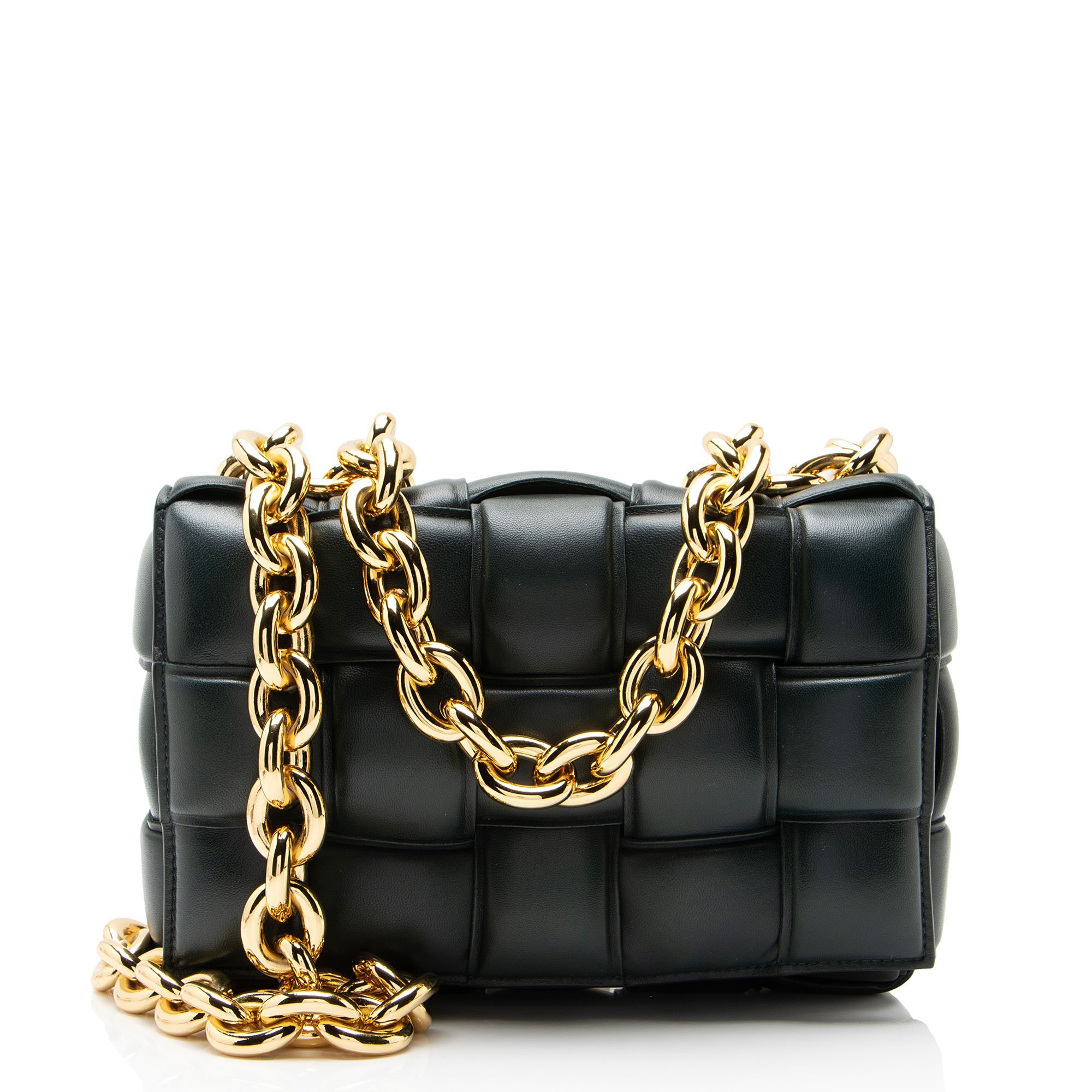Cassette leather handbag
