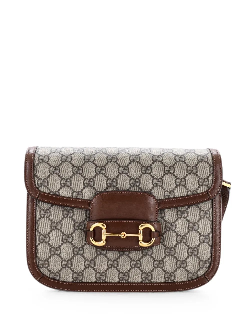 Horsebit 1955 Shoulder Bag GG Coated Canvas with Leather Small crossbody bag