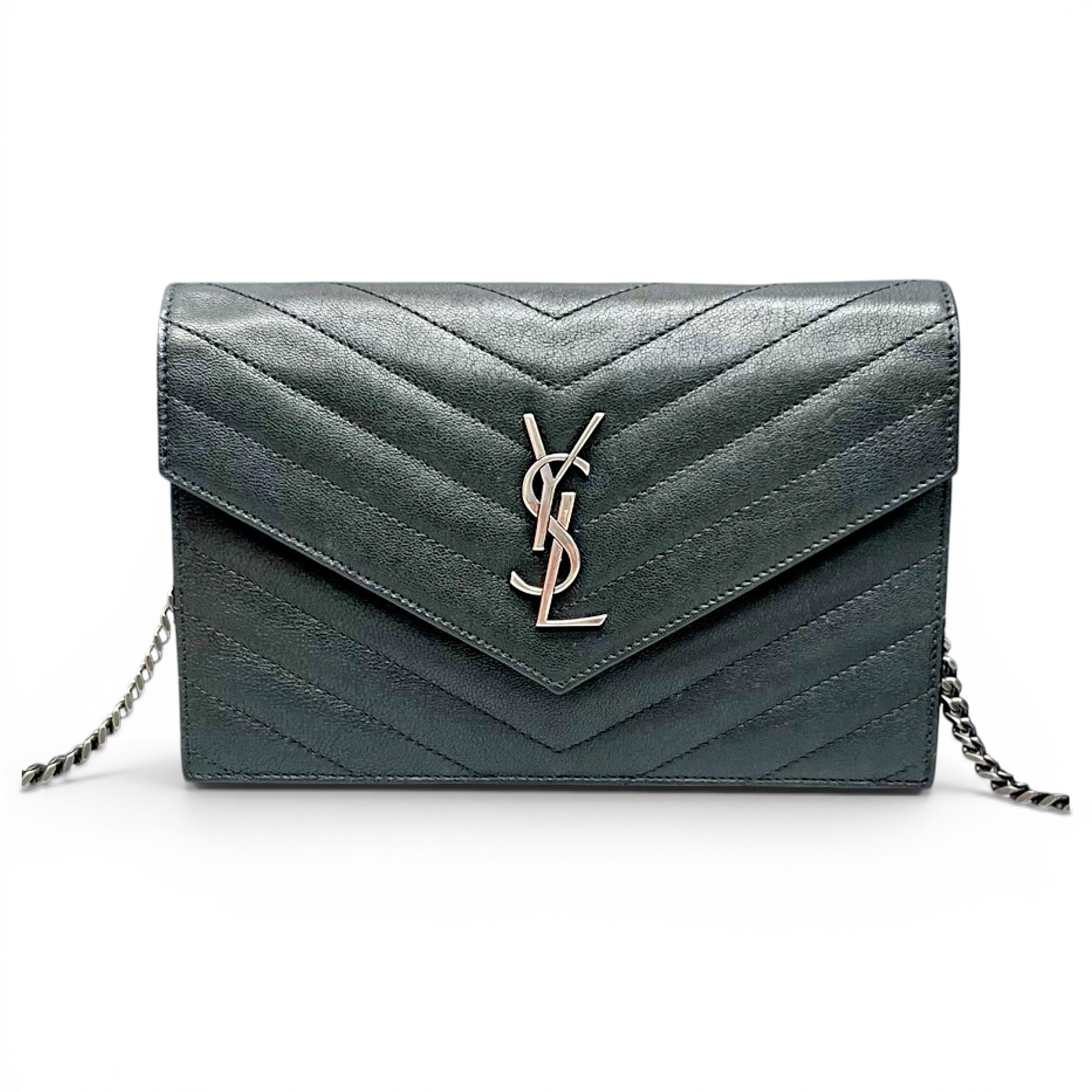 Portefeuille enveloppe leather handbag