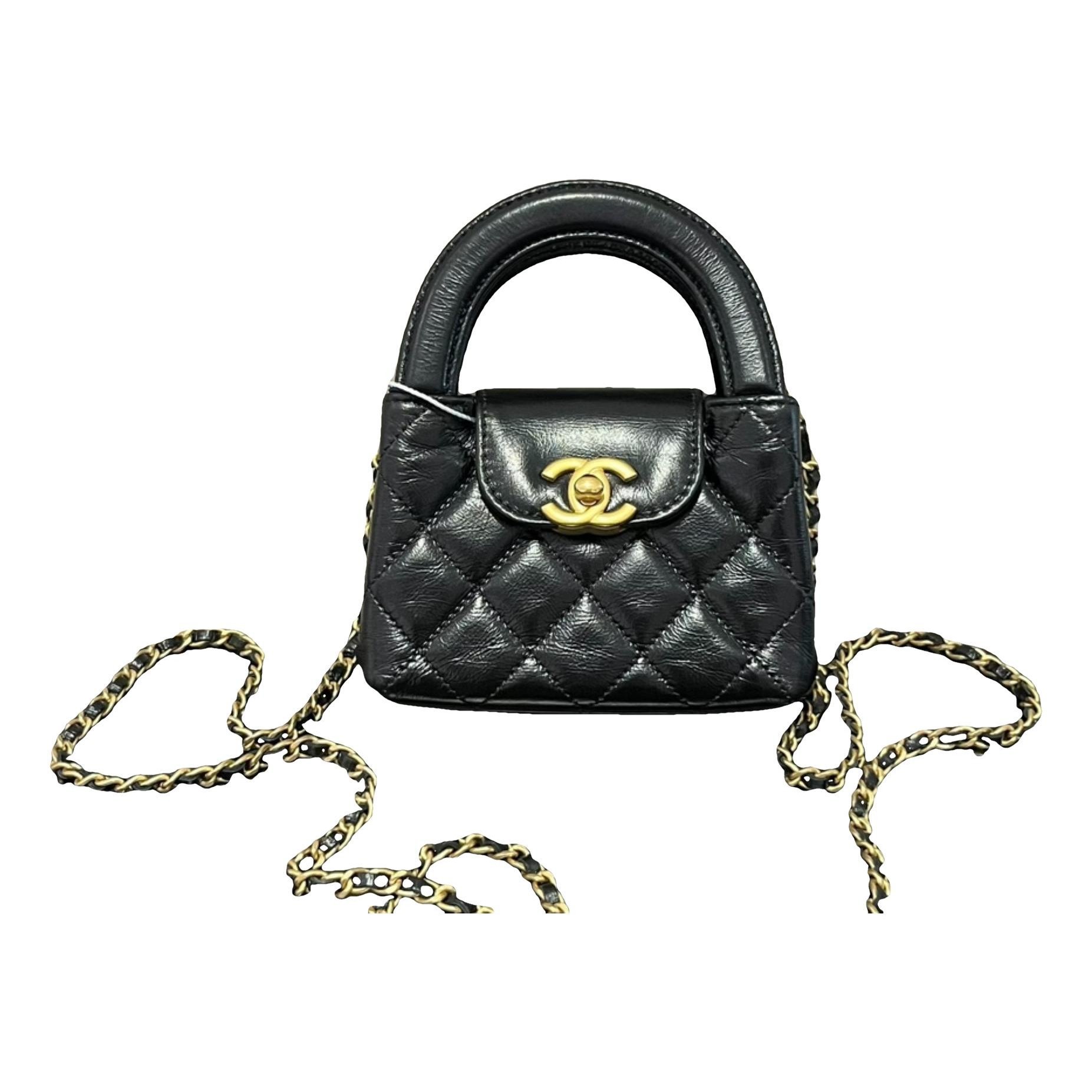 Mini Shopping leather handbag