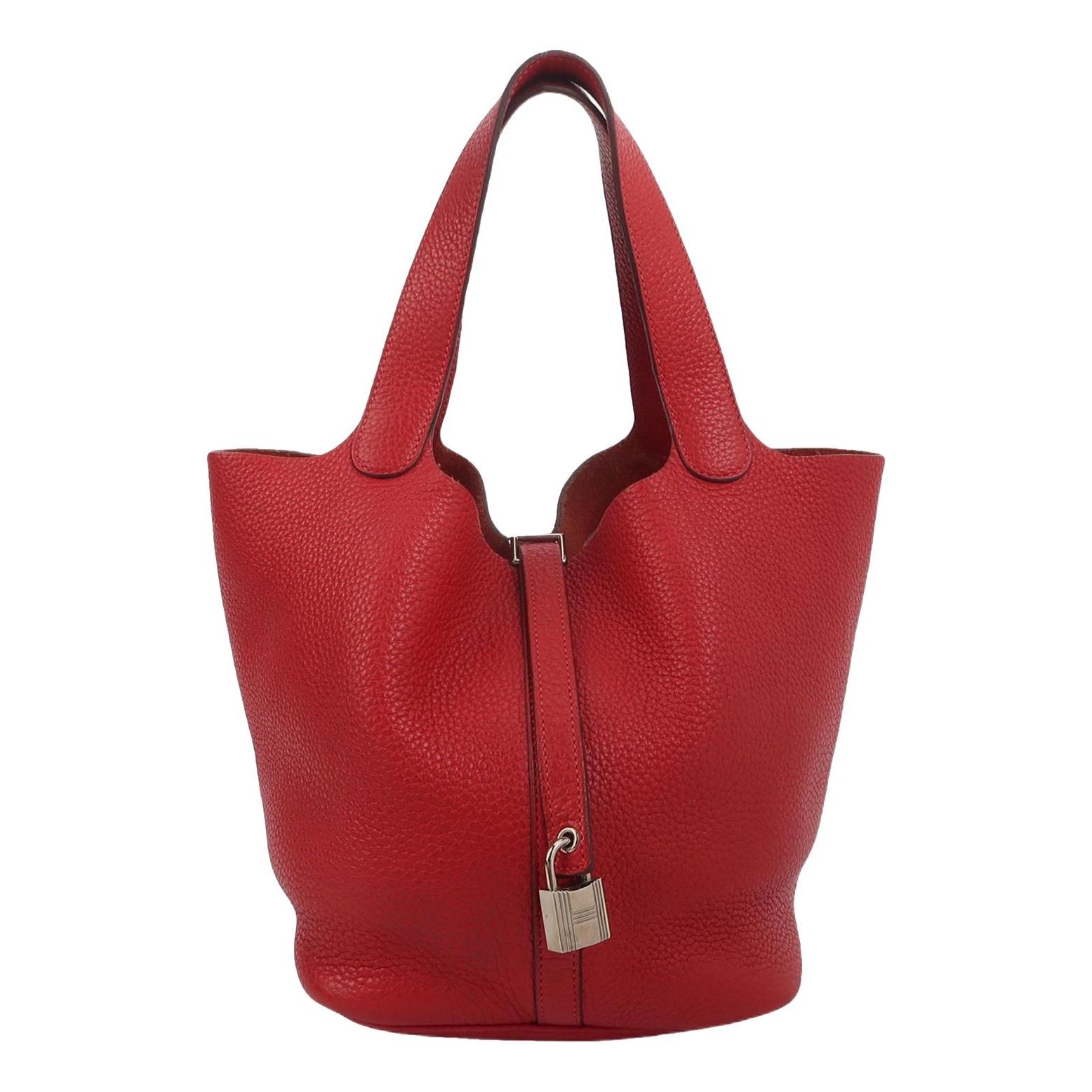 Picotin leather handbag